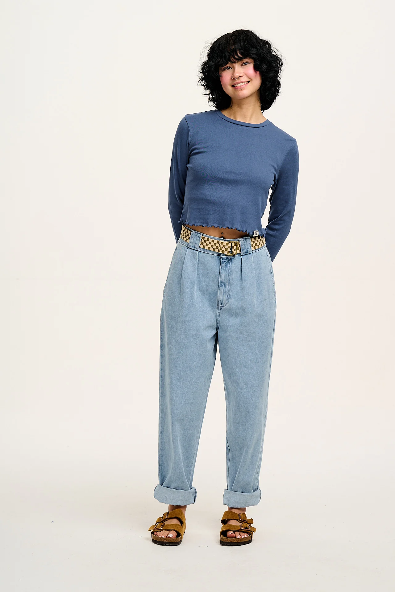Addison - Denim Jeans in Light Wash Blue - Image 3