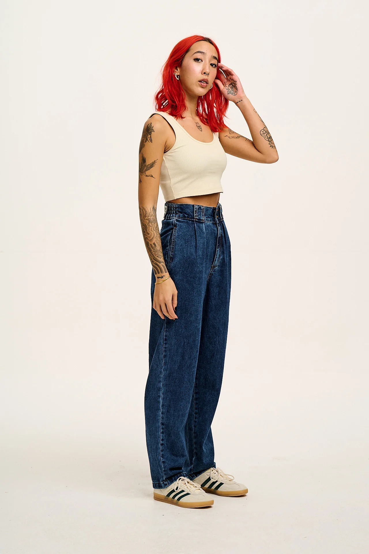 Addison - Denim Jeans in Mid Wash Blue - Image 5