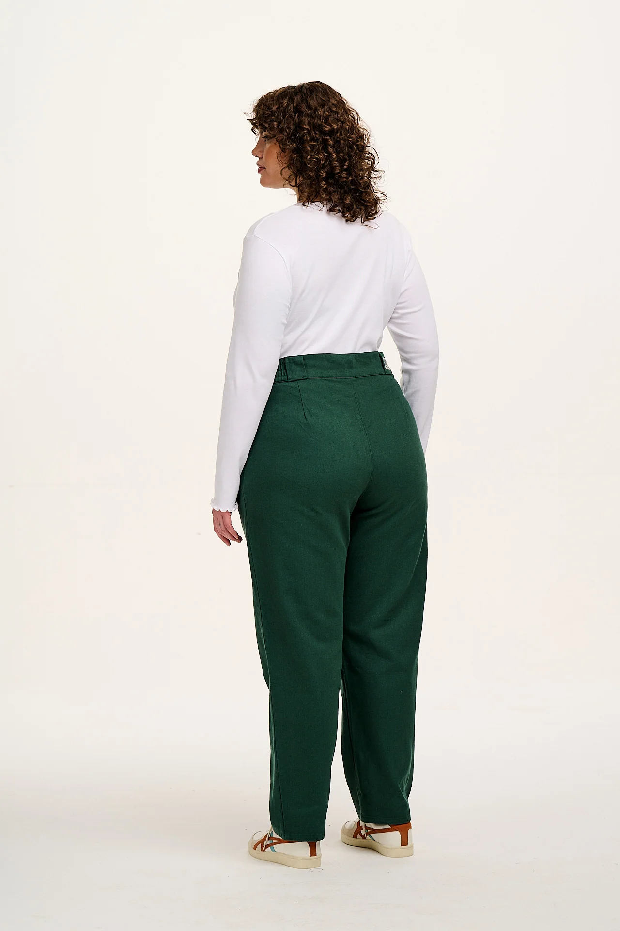 Addison - Cotton Jeans in Posy Green - Image 11
