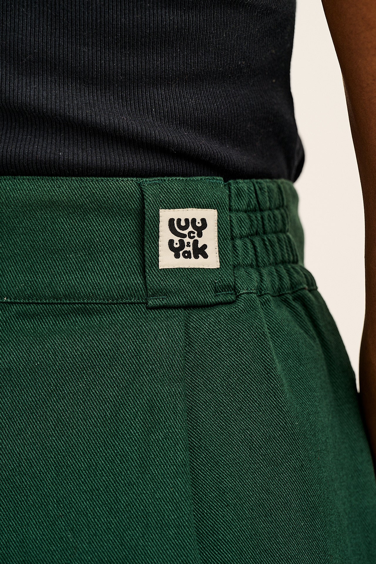 Addison - Cotton Jeans in Posy Green - Image 3