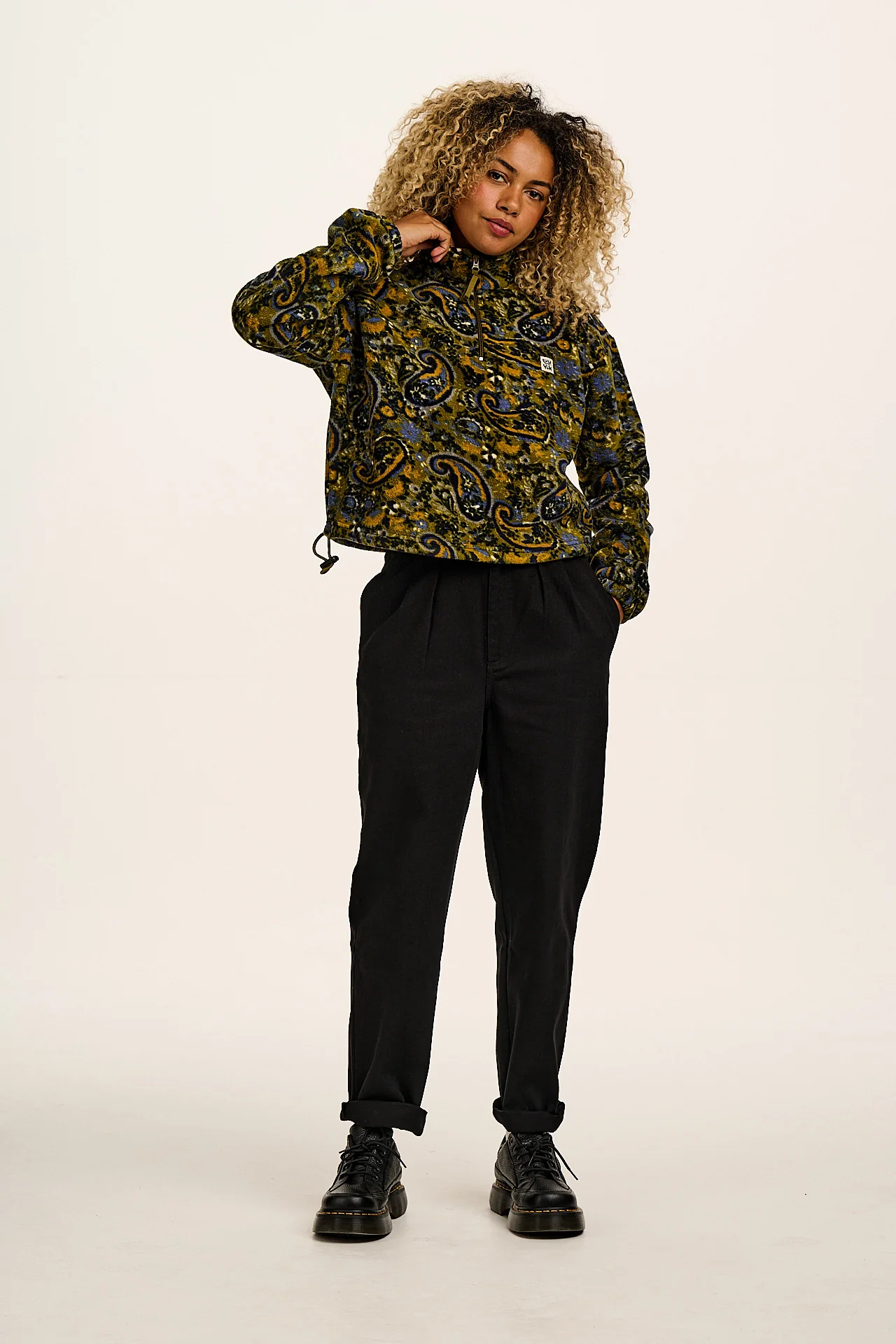 Addison - Cotton Jeans in Black - Image 5