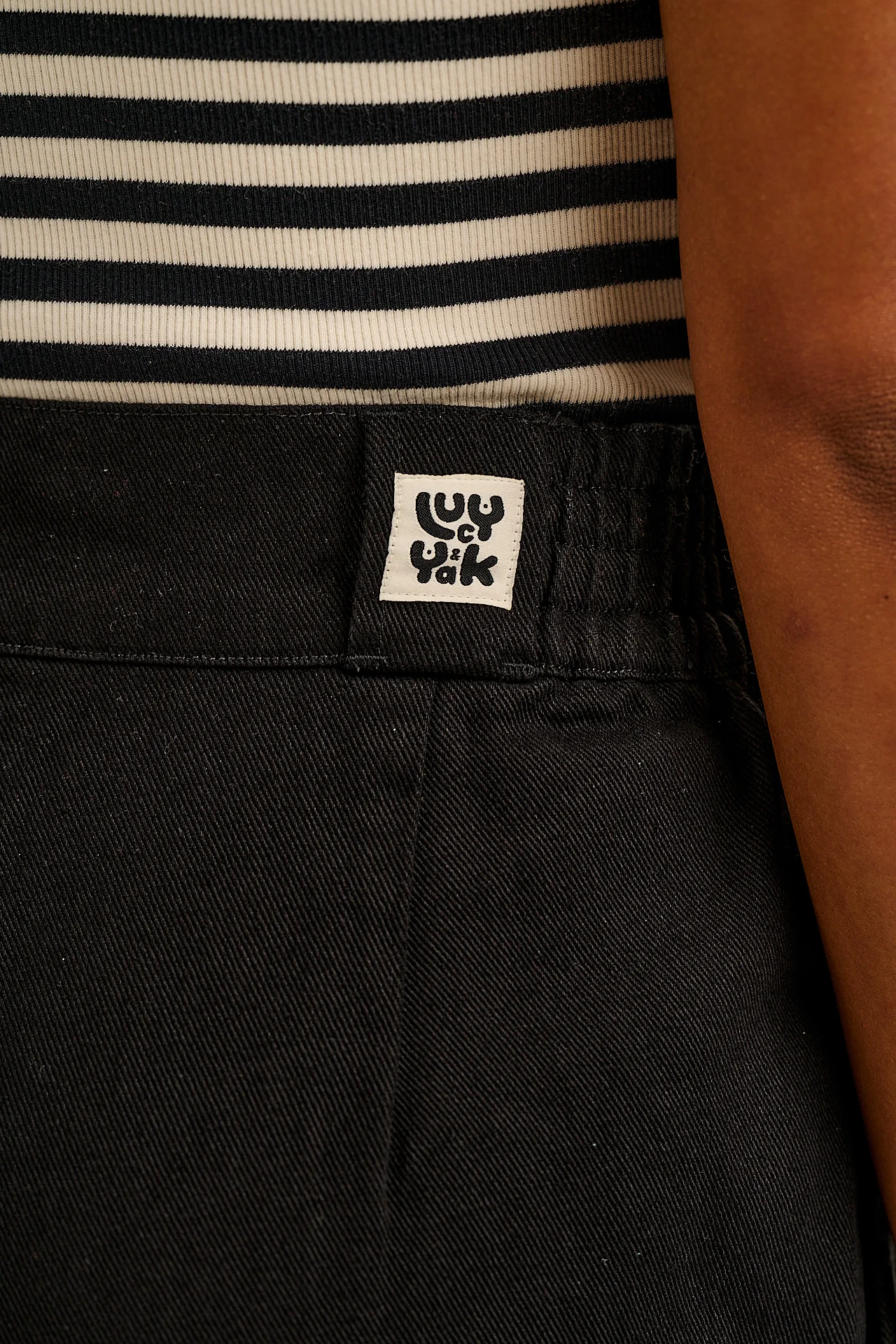 Addison - Cotton Jeans in Black - Image 8