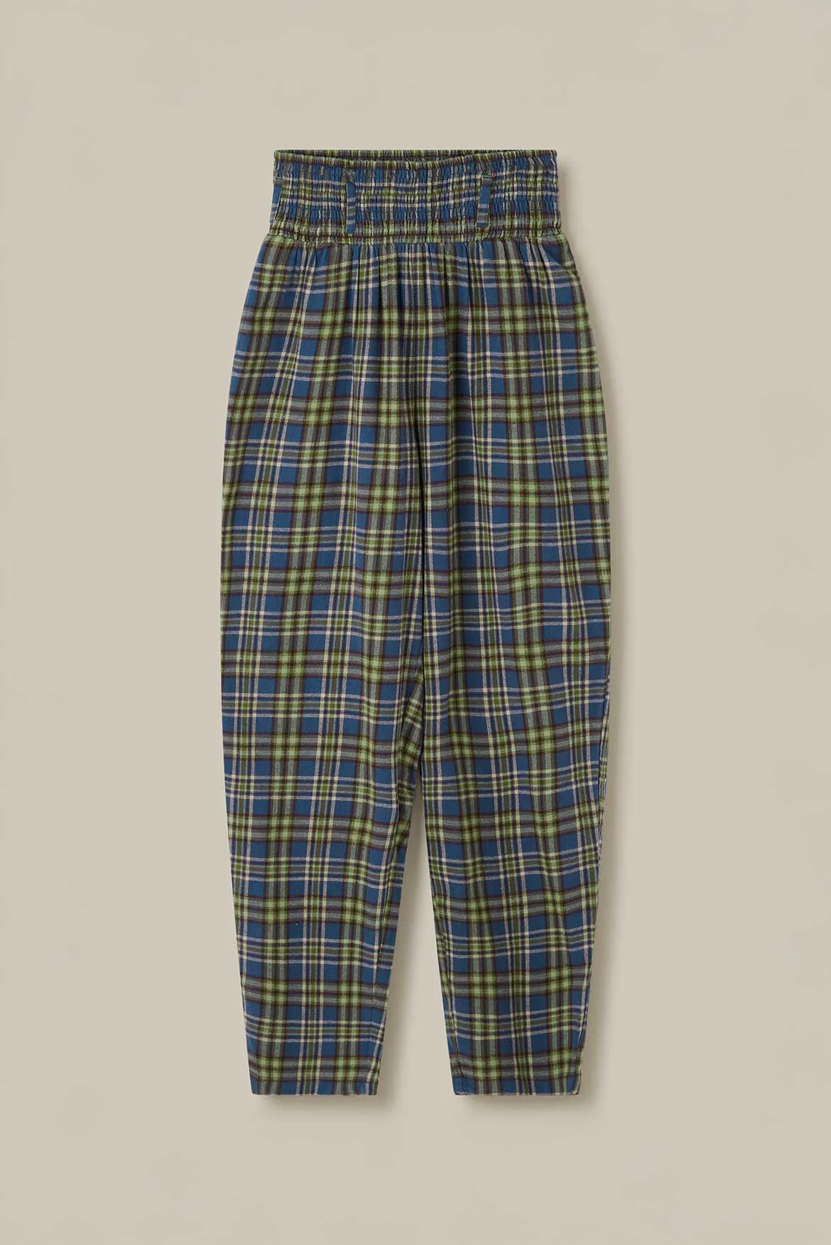 Alexa - Brushed Cotton Trousers in Cosy Tartan - Image 7