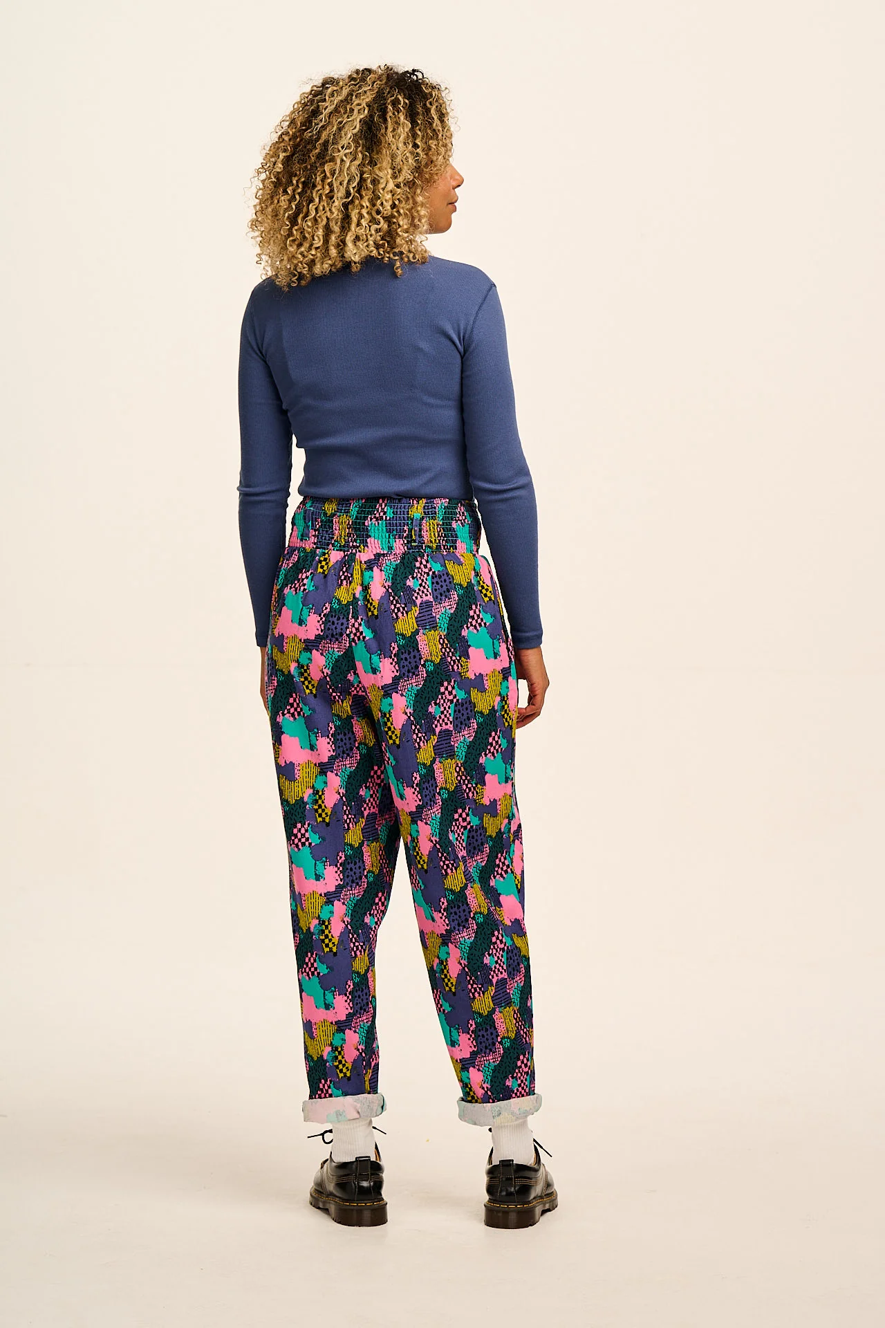 Alexa - Cotton Trousers in Make Your Mark - Image 6
