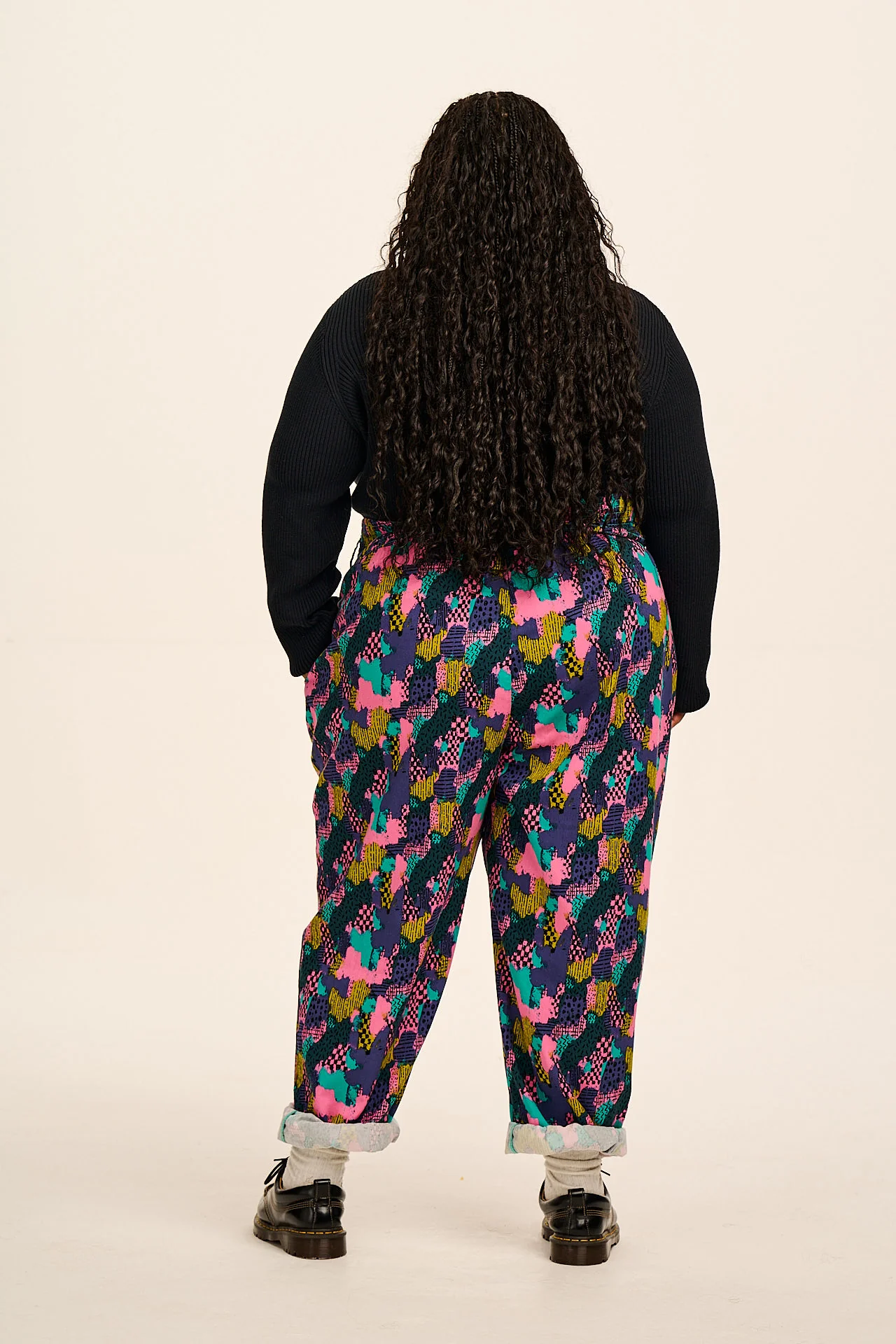 Alexa - Cotton Trousers in Make Your Mark - Image 9