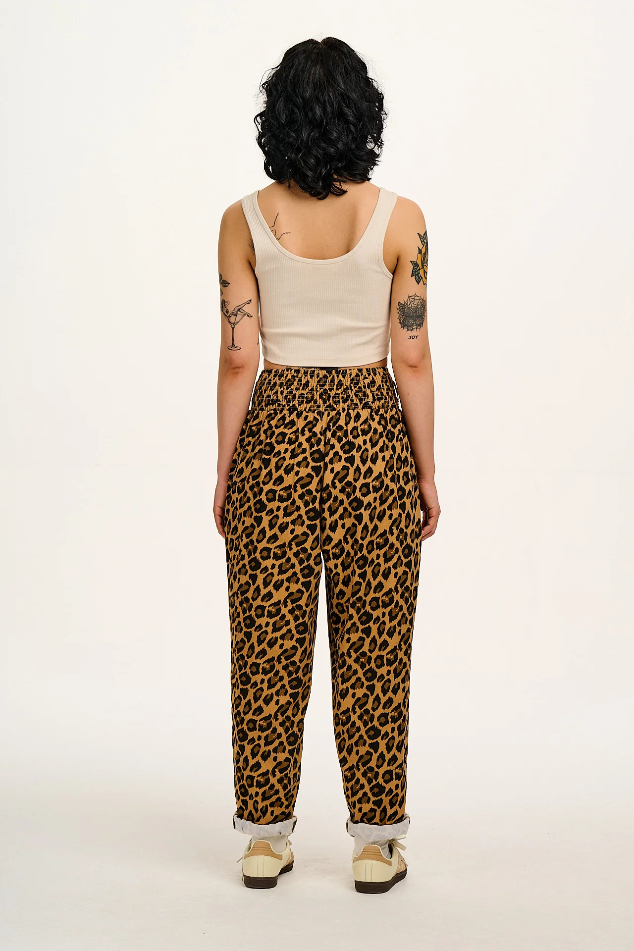 Alexa - Cotton Trousers in Leopard Print - Image 7