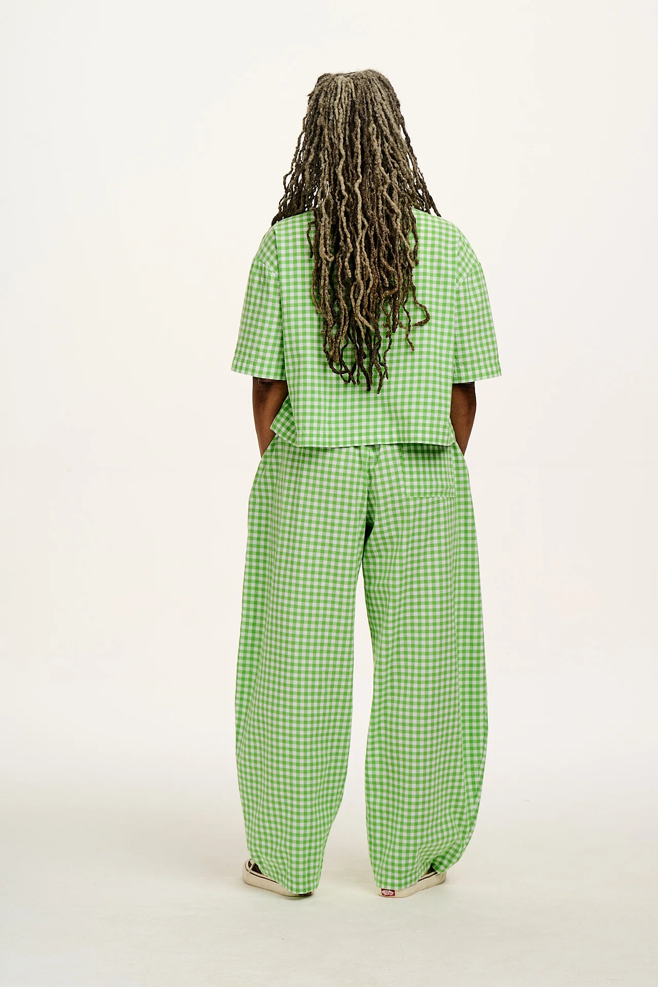 Alfie - Cotton Shirt in Green Bonitto Gingham - Image 8