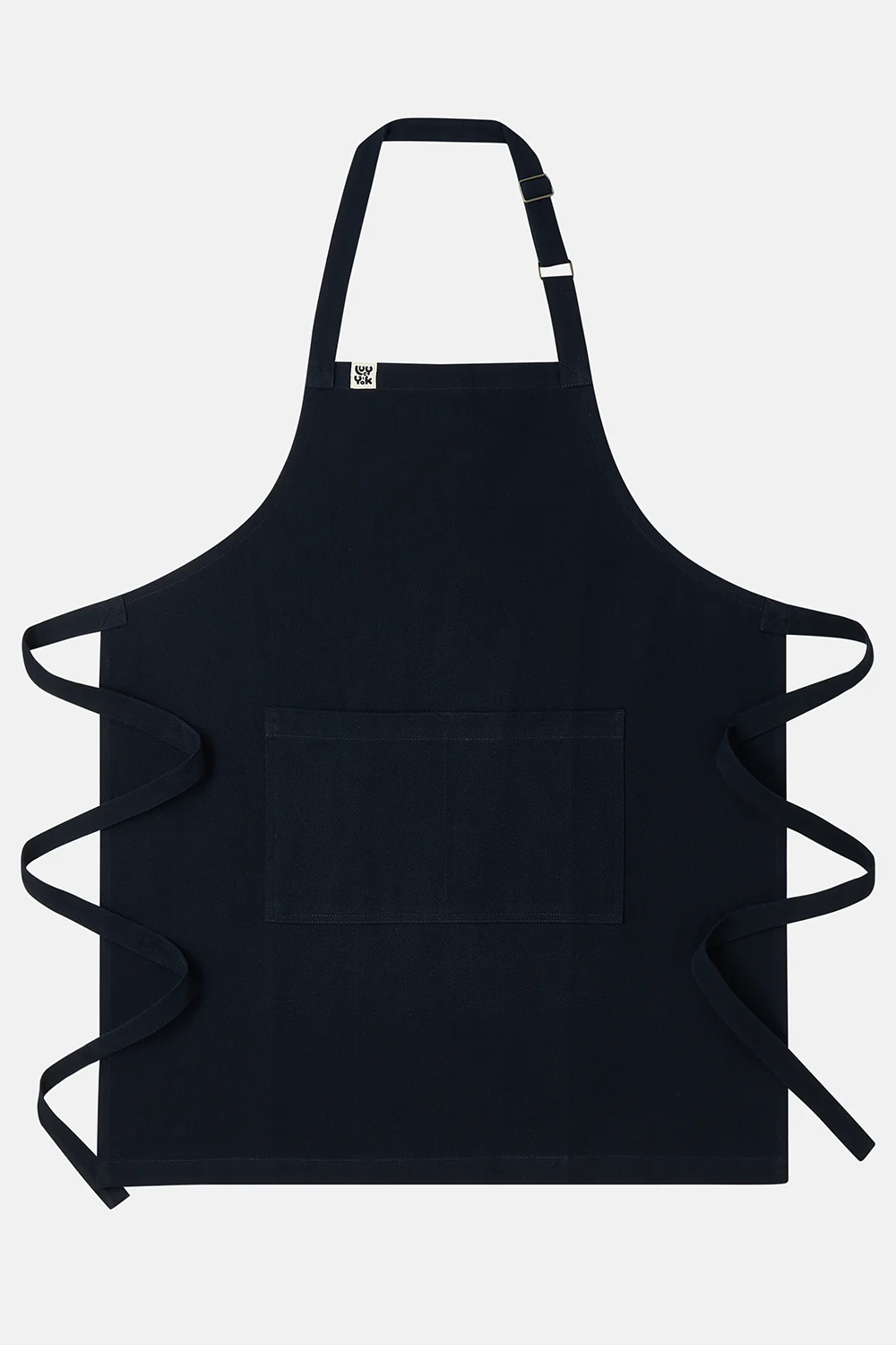 Amaia - Heavyweight Cotton Apron in Black - Image 2