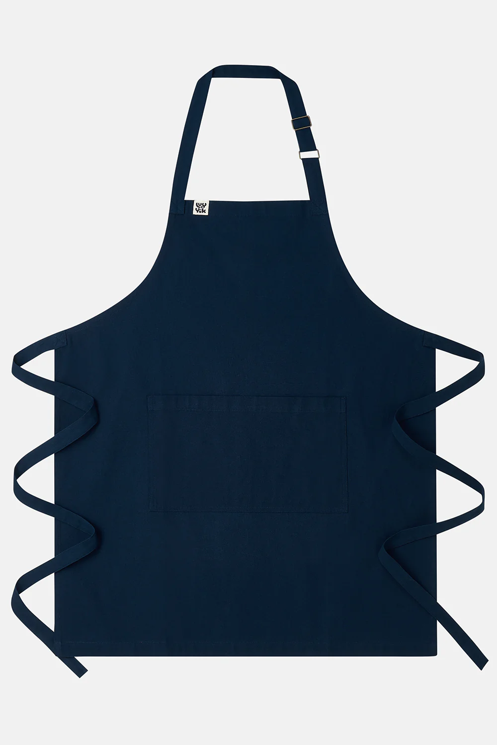 Amaia - Midweight Cotton Apron in Navy - Image 2