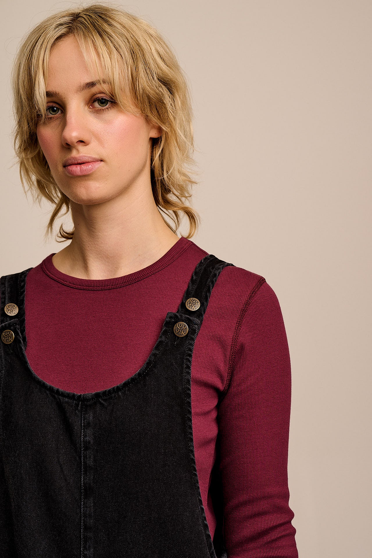 Ara - Denim Dungarees in Black Wash - Image 3