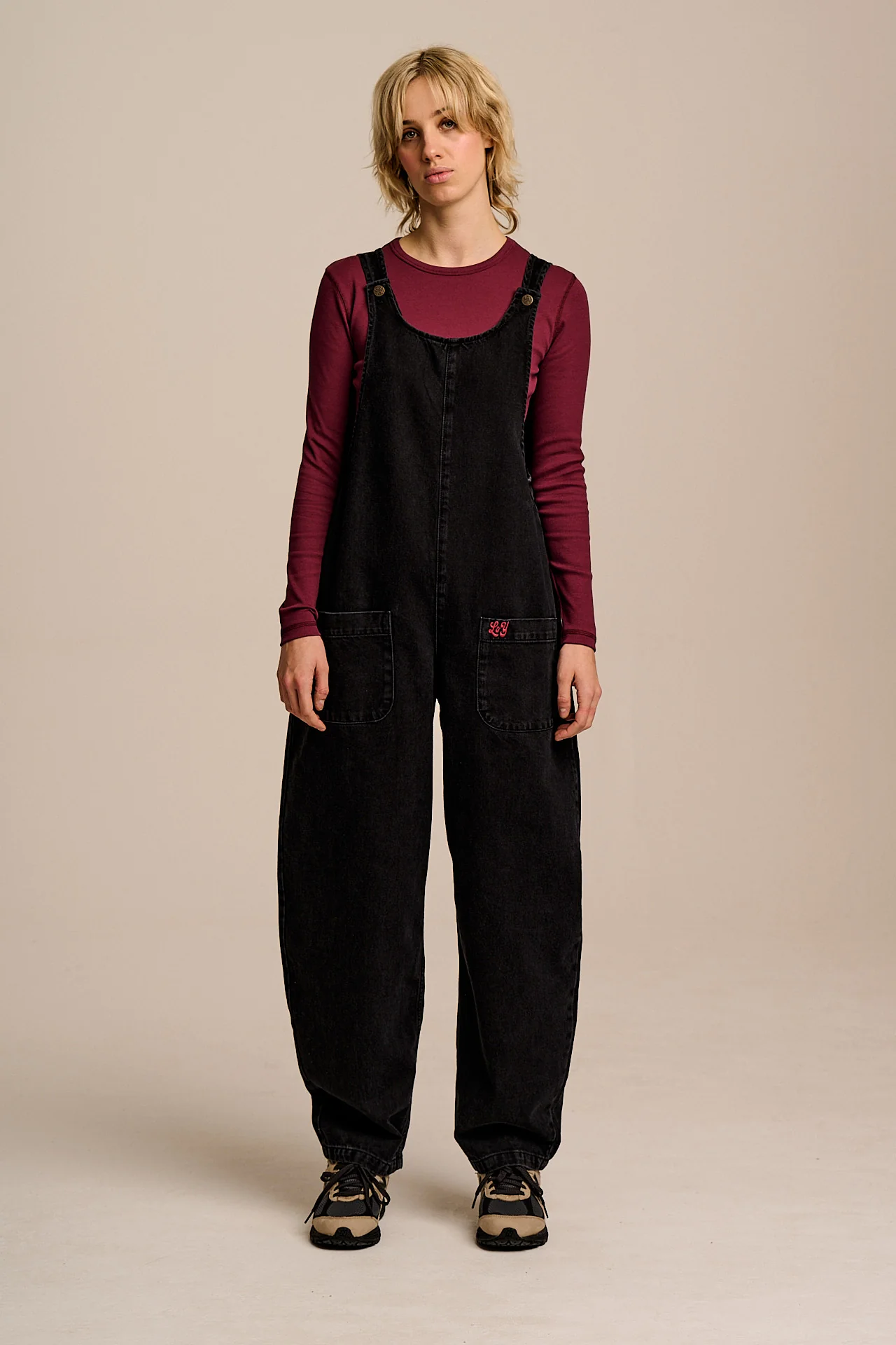 Ara - Denim Dungarees in Black Wash - Image 4