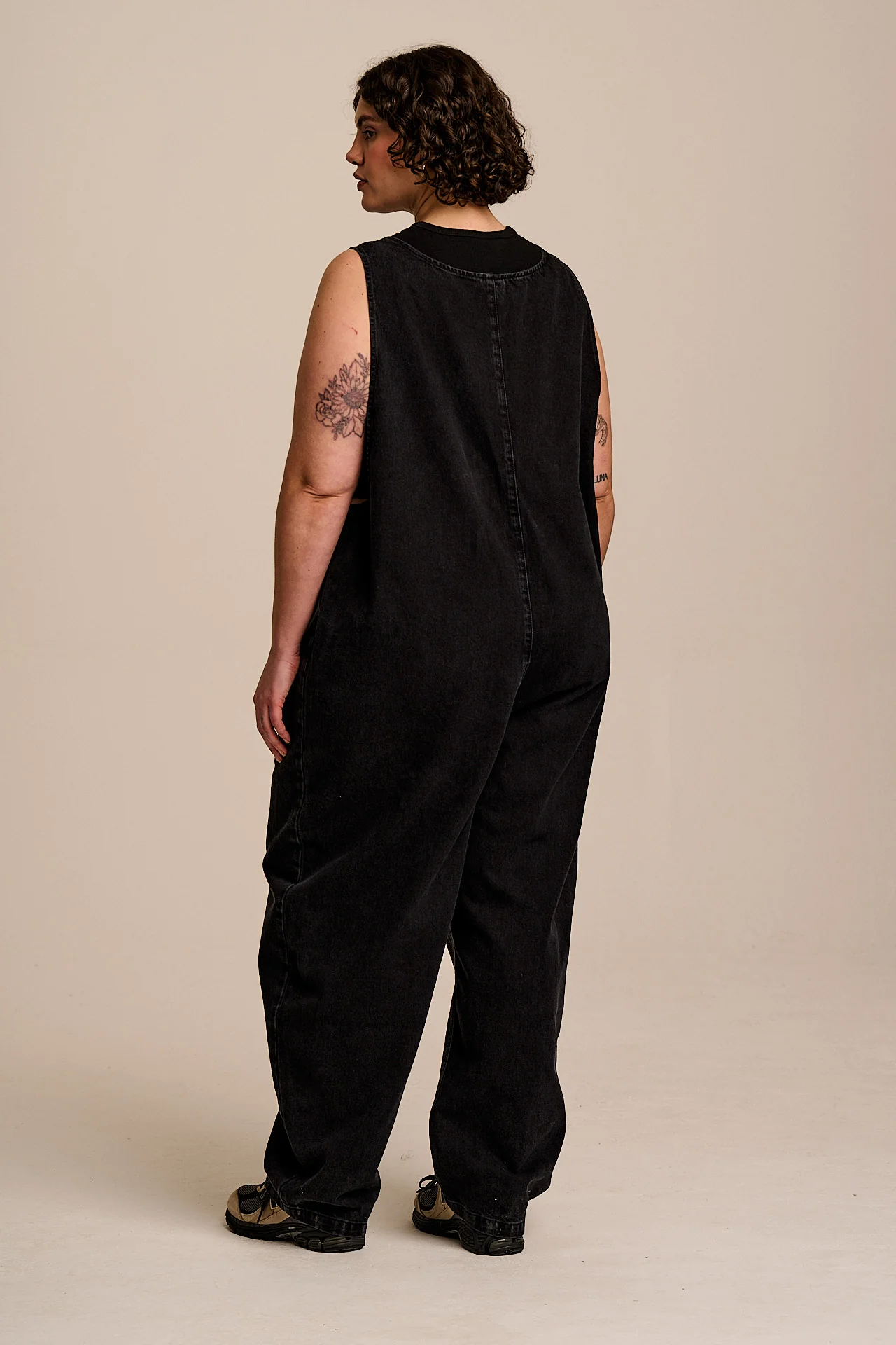Ara - Denim Dungarees in Black Wash - Image 7