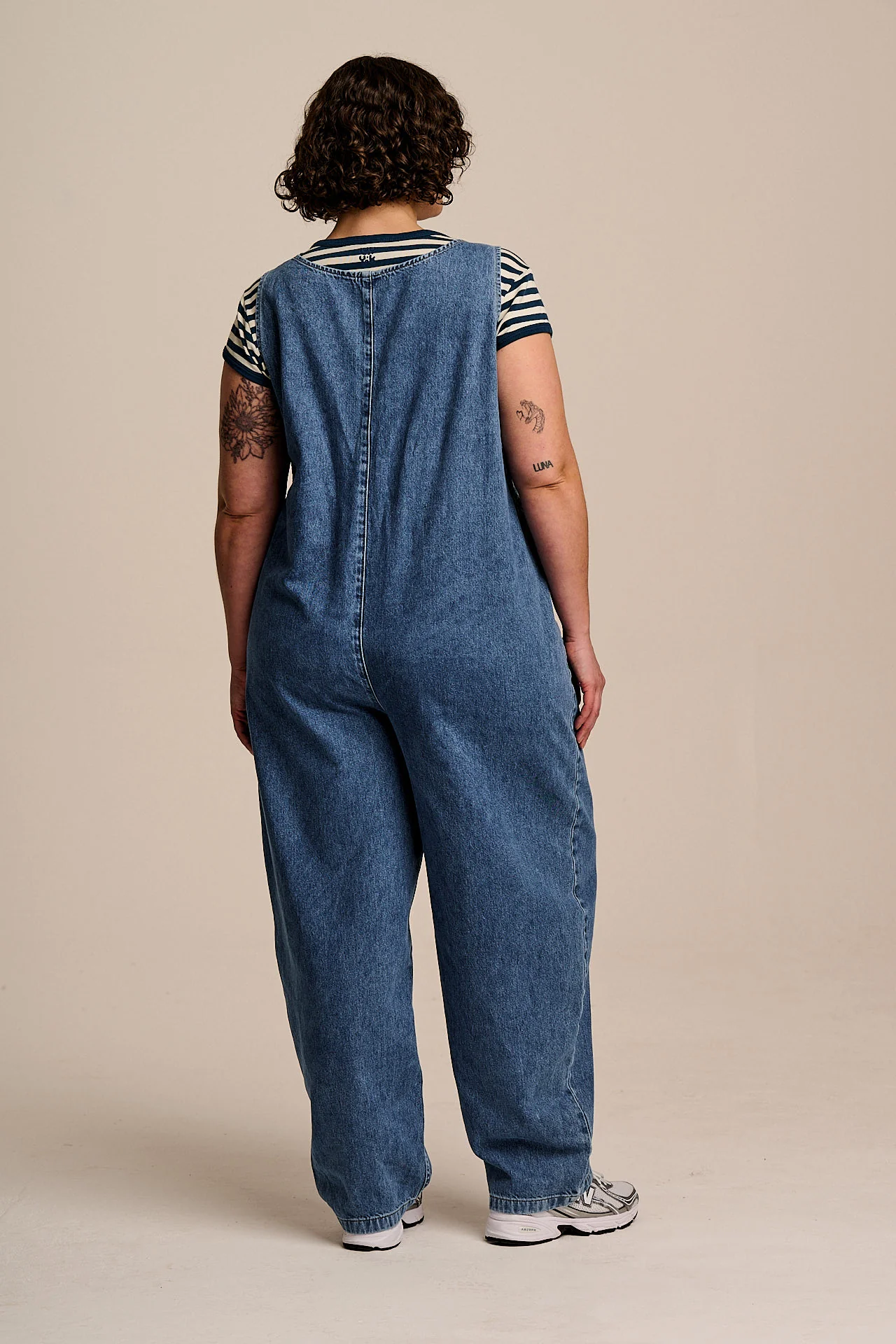 Ara - Denim Dungarees in Mid Wash Blue - Image 7