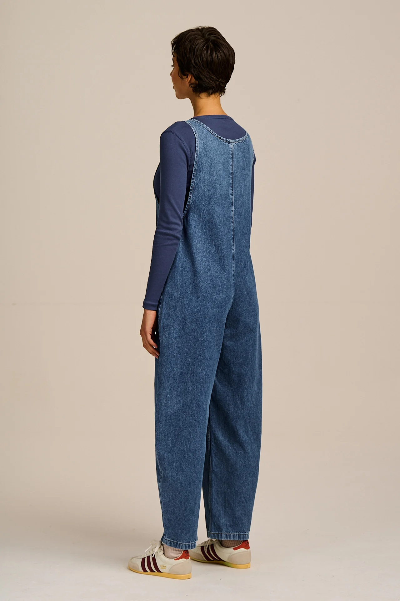 Ara - Denim Dungarees in Mid Wash Blue - Image 9