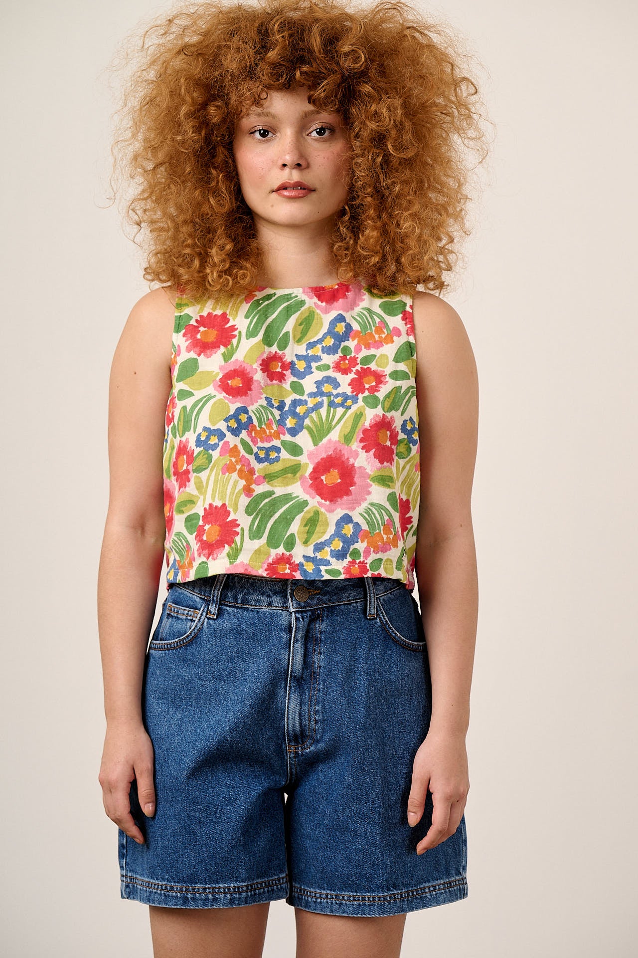 Arden - Cotton Shell Top in Ivory Marie - Image 9