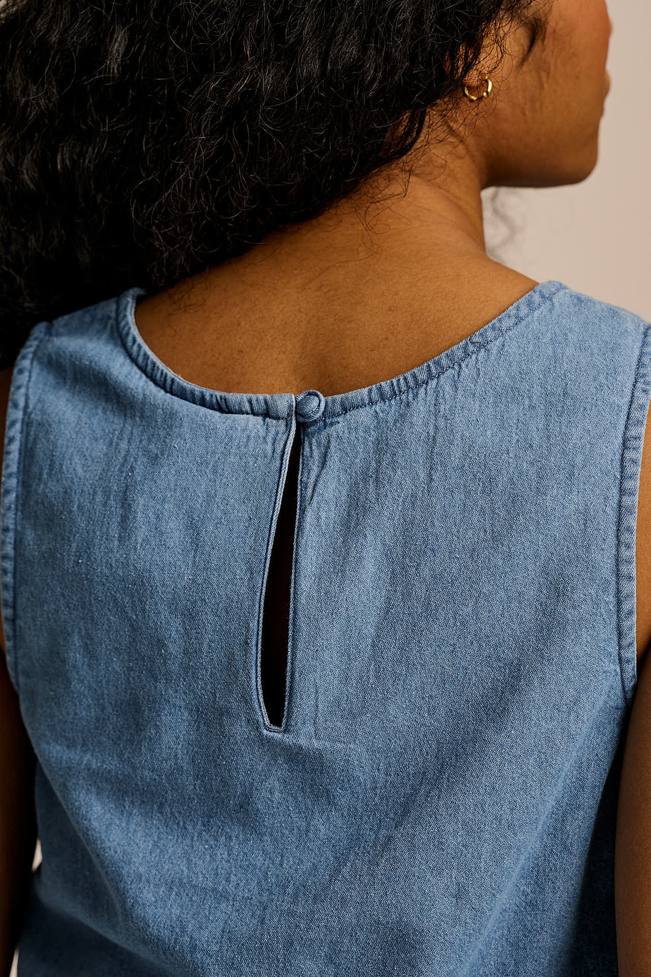 Arden - Cotton Shell Top in Light Blue - Image 8