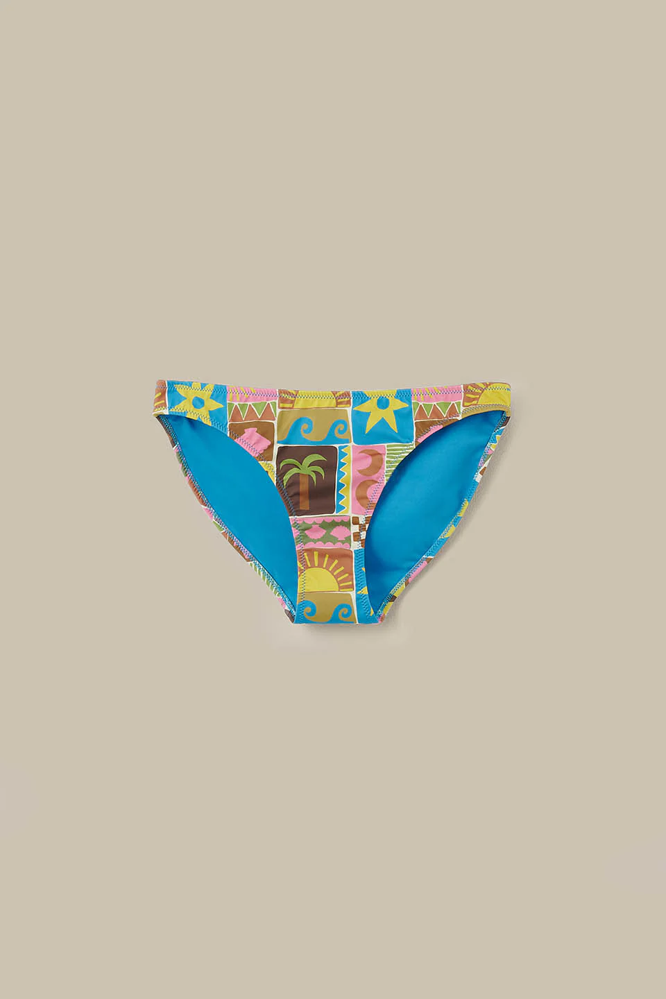 Aria - Low Rise Bikini Bottoms in Coastal Tile - Image 6