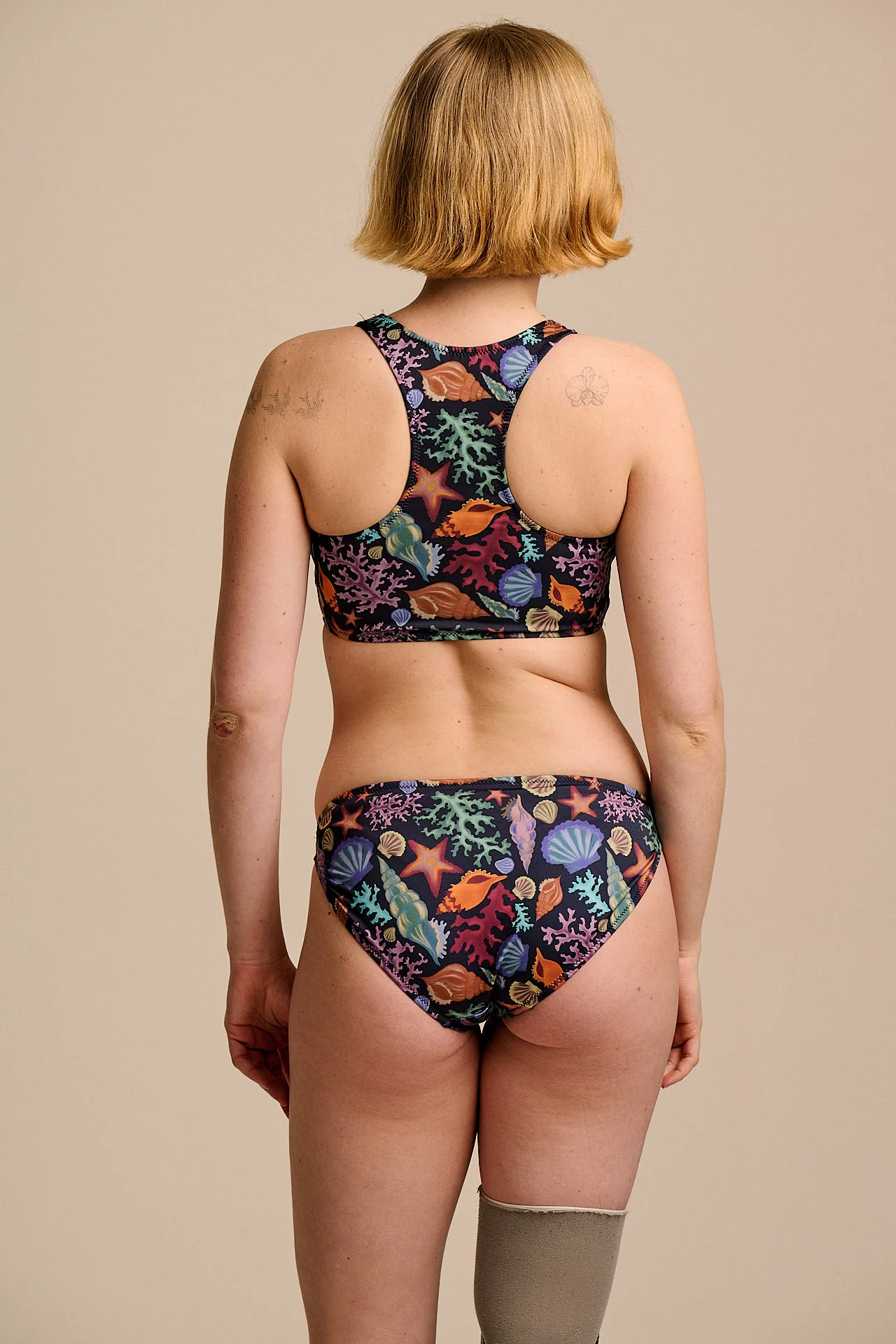 Aria - Low Rise Bikini Bottoms in Shell Print - Image 5