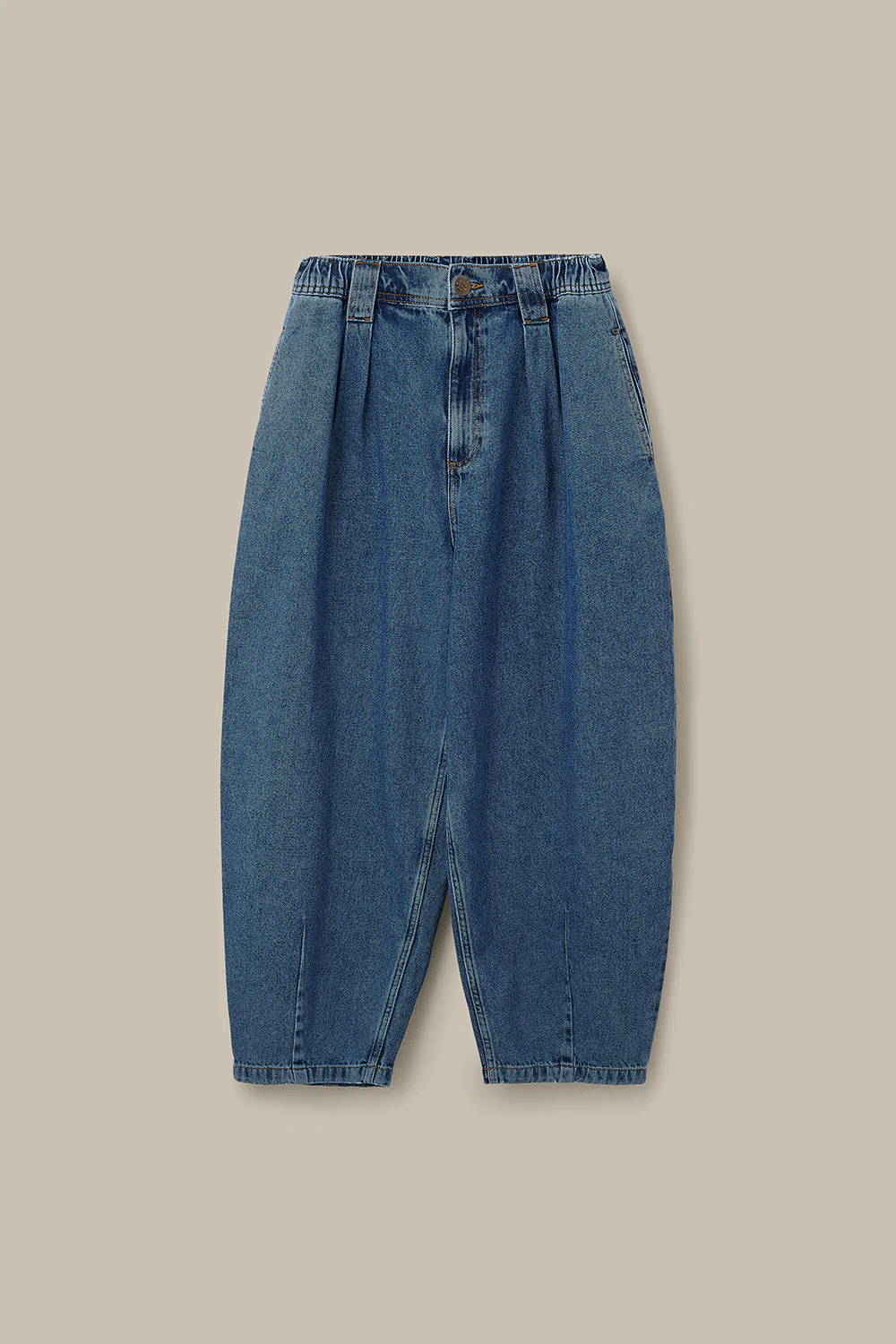 Ashby - Denim Barrel Leg Jeans in Mid Wash - Image 11