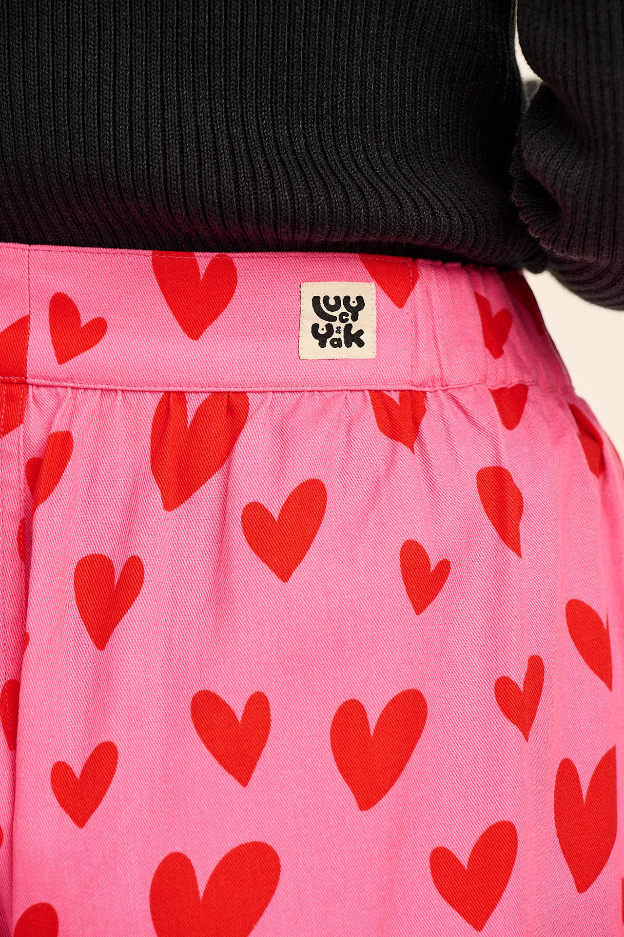 Beau - Barrel Leg Cotton Trousers in Cupid - Image 4