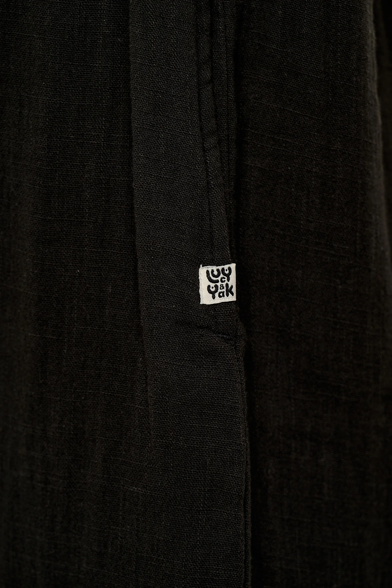 Bellamy - Wide Leg Cotton Jumpsuit in Black - Image 3