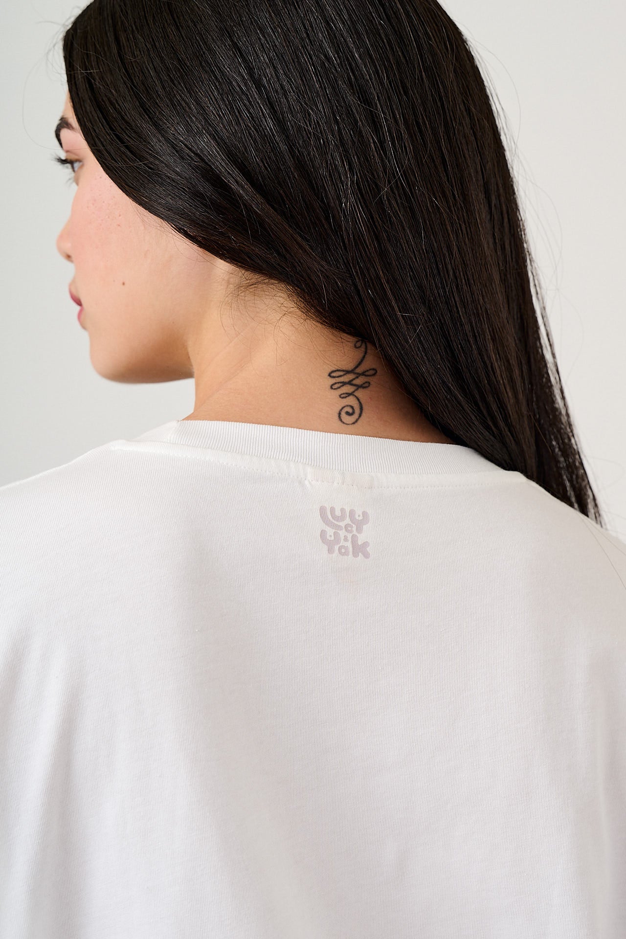 Benny - Oversized Cotton T-Shirt in Ecru - Image 2