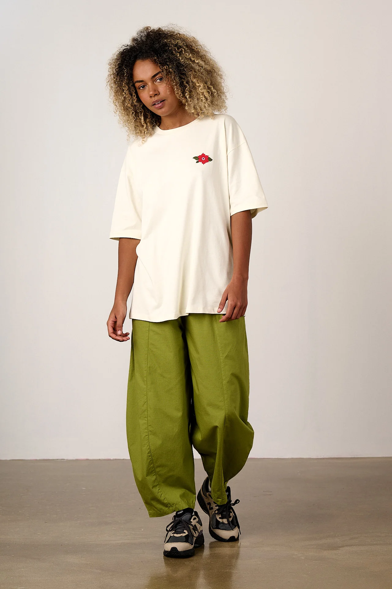 Benny - Oversized Cotton T-Shirt in Tattoo Print - Image 5