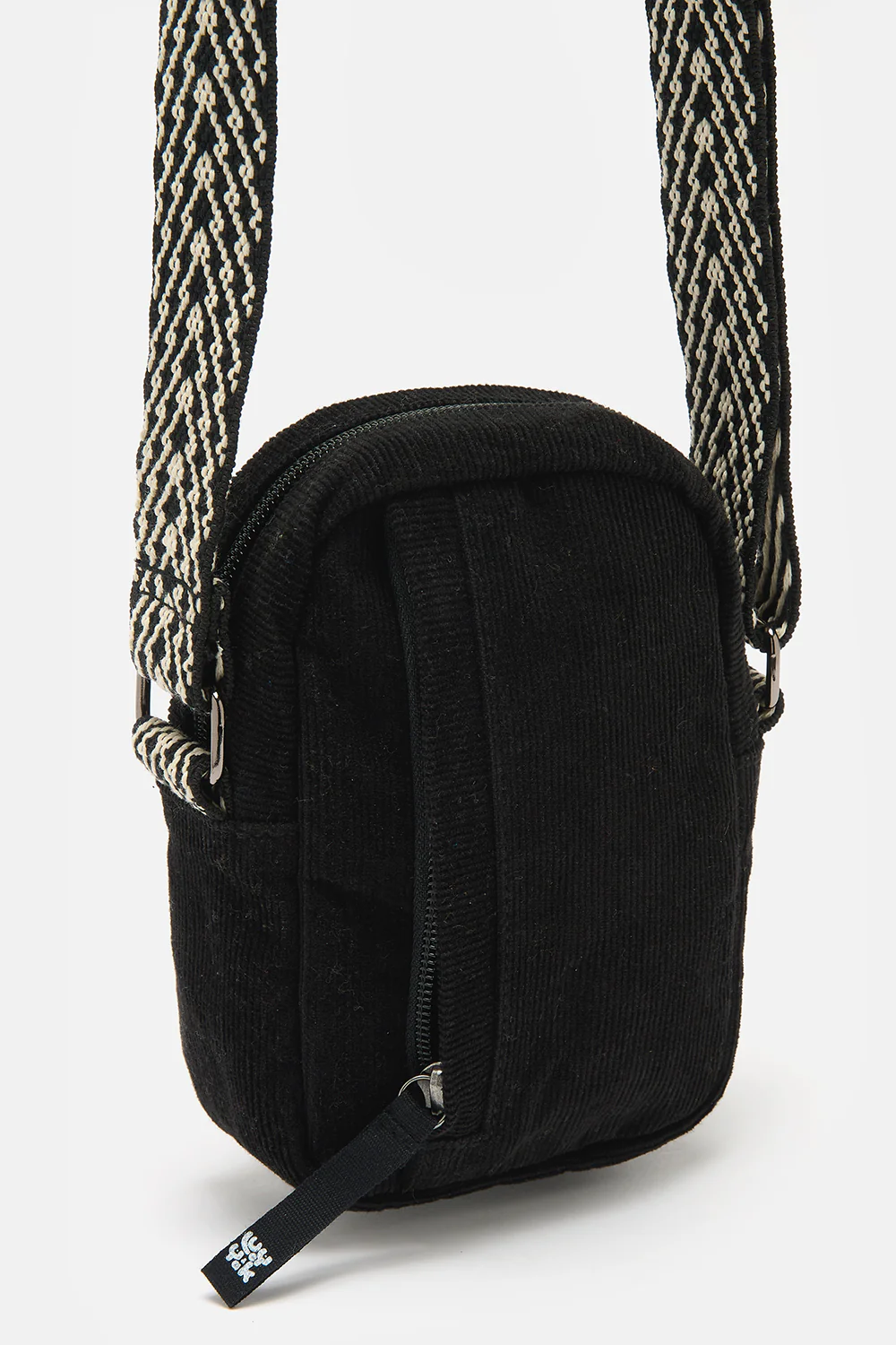 Brady - Crossbody Corduroy Bag in Black - Image 3