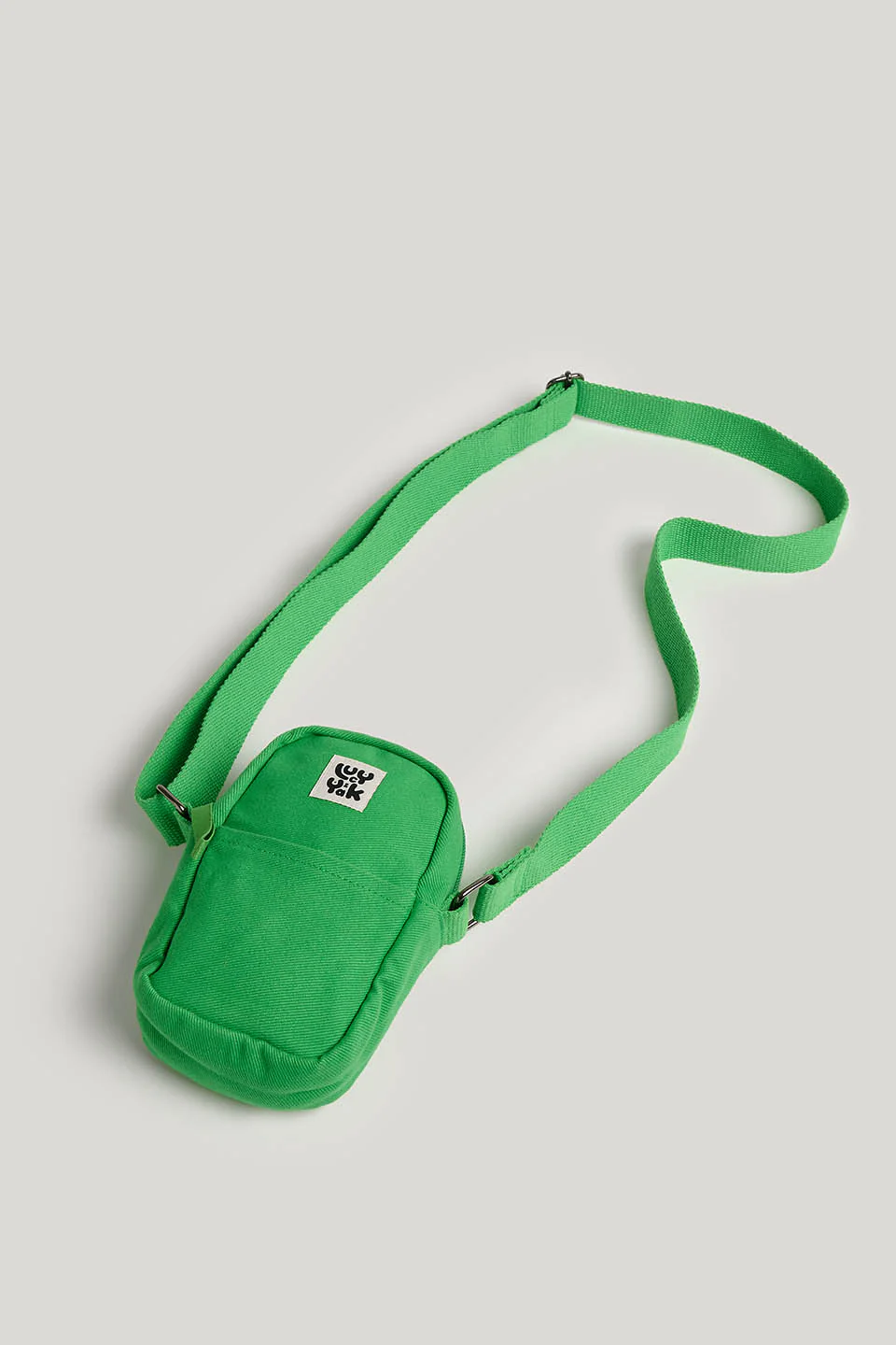 Brady - Cotton Crossbody Bag in Kelly Green - Image 3