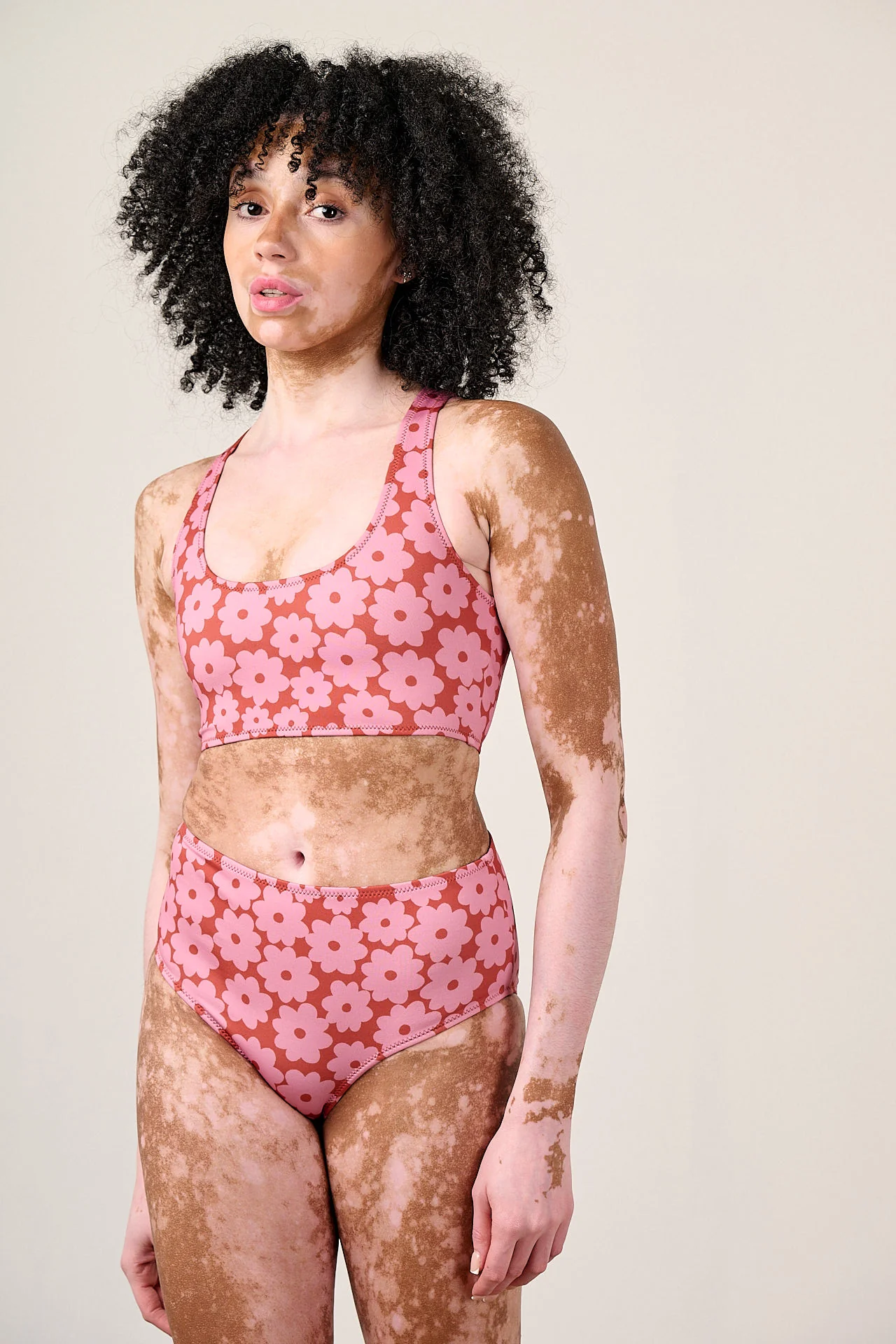 Bronte - High Rise Bikini Bottom in Coastal Flower - Image 3