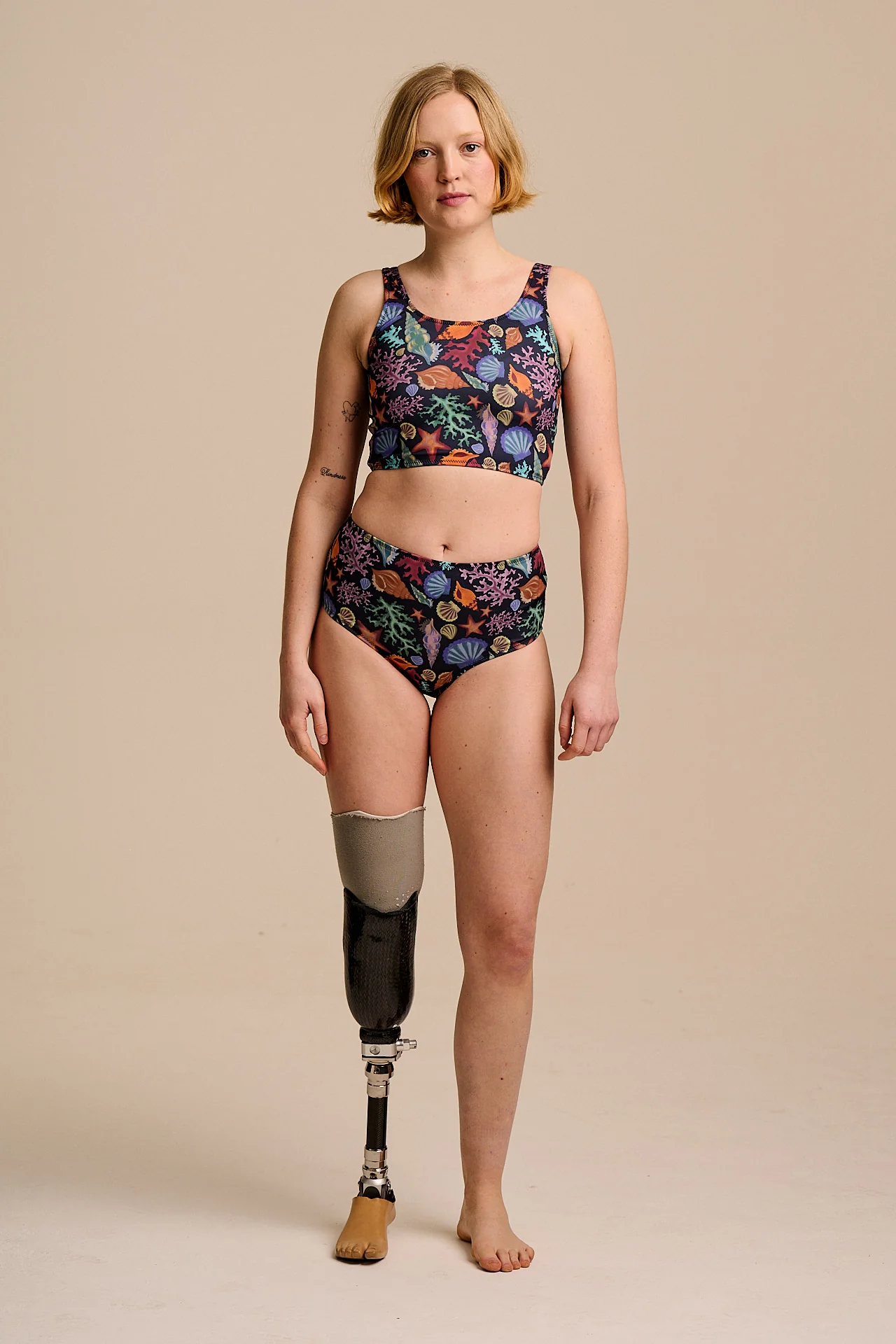 Bronte - High Rise Bikini Bottoms in Shell Print - Image 5
