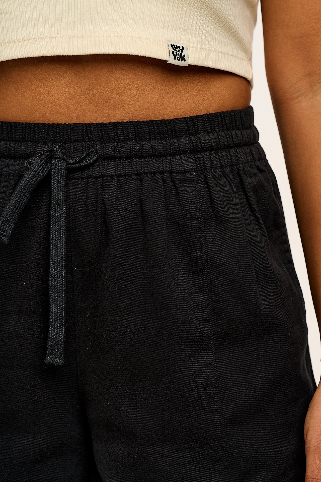 Charlie - Cotton Beach Shorts in Black - Image 3