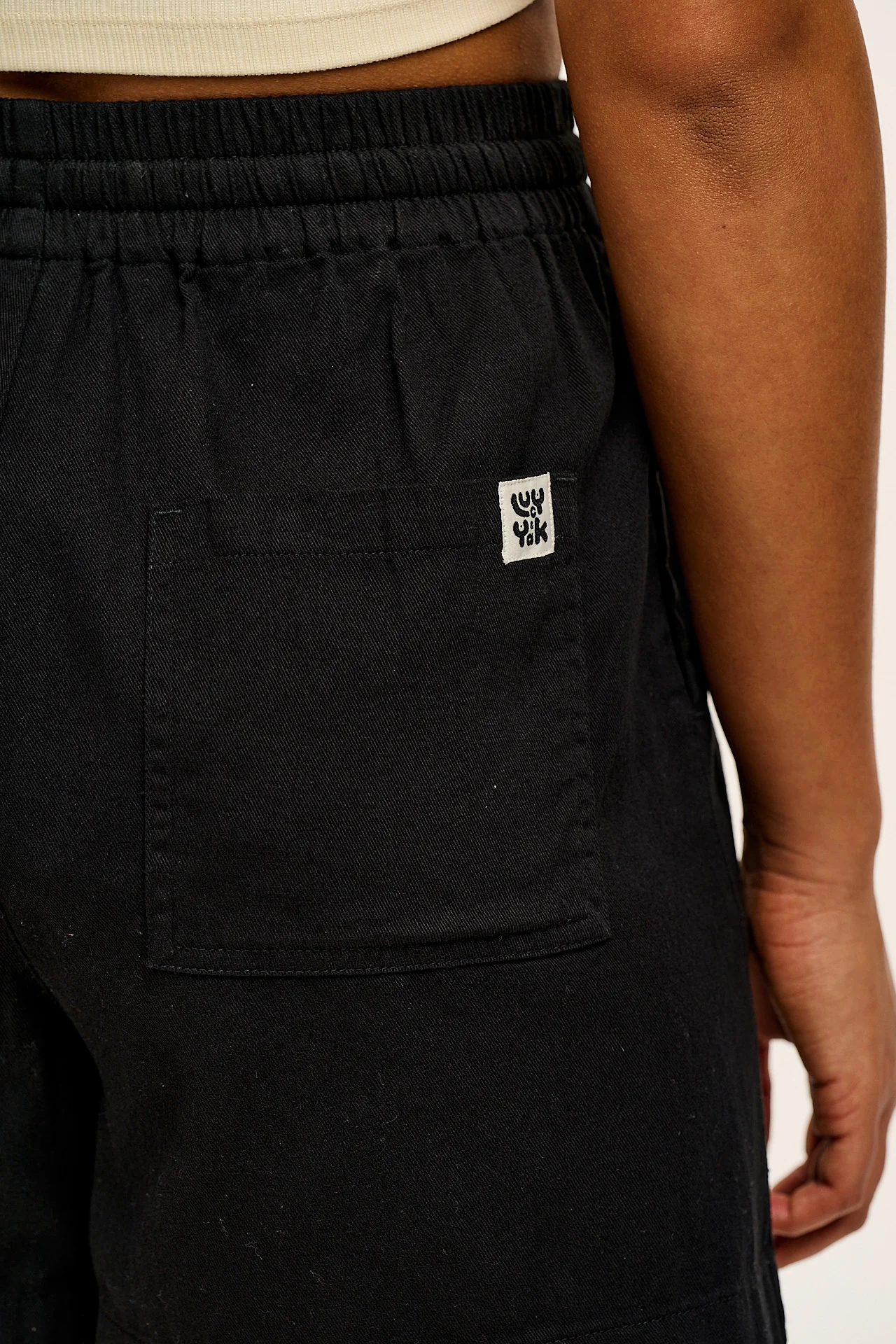 Charlie - Cotton Beach Shorts in Black - Image 6