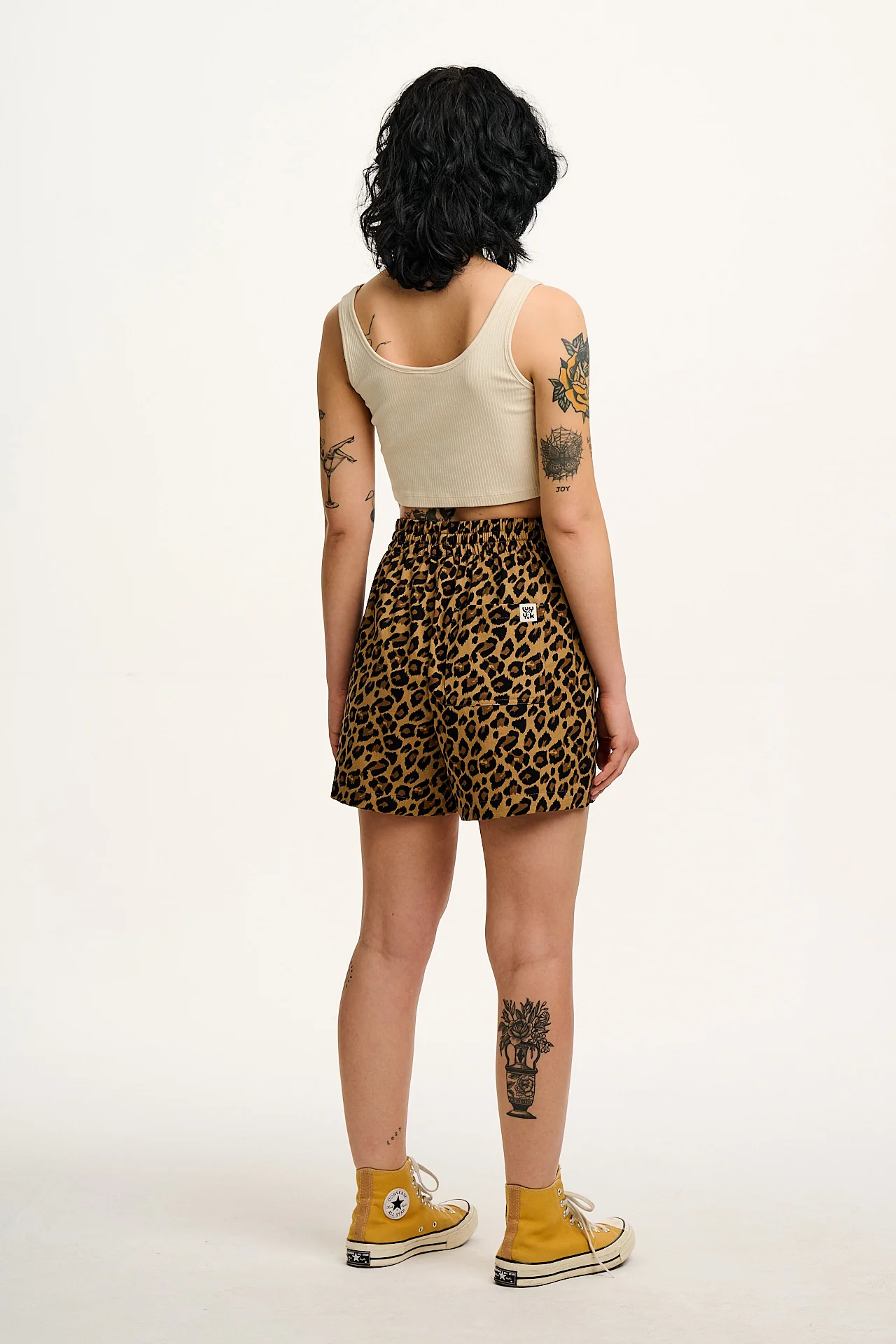 Charlie - Cotton Shorts in Leopard Print (POS) - Image 6