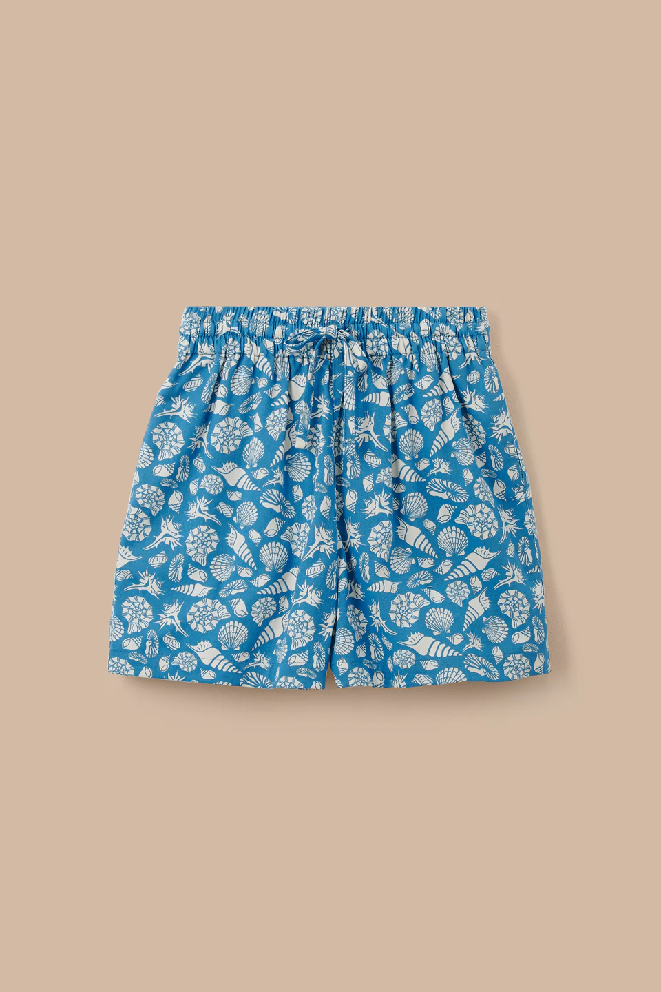 Charlie - Cotton Shorts in Blue Shells - Image 6
