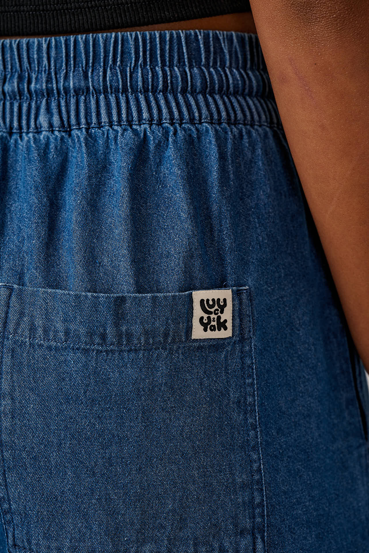Charlie - Cotton Shorts in Mid Blue - Image 7