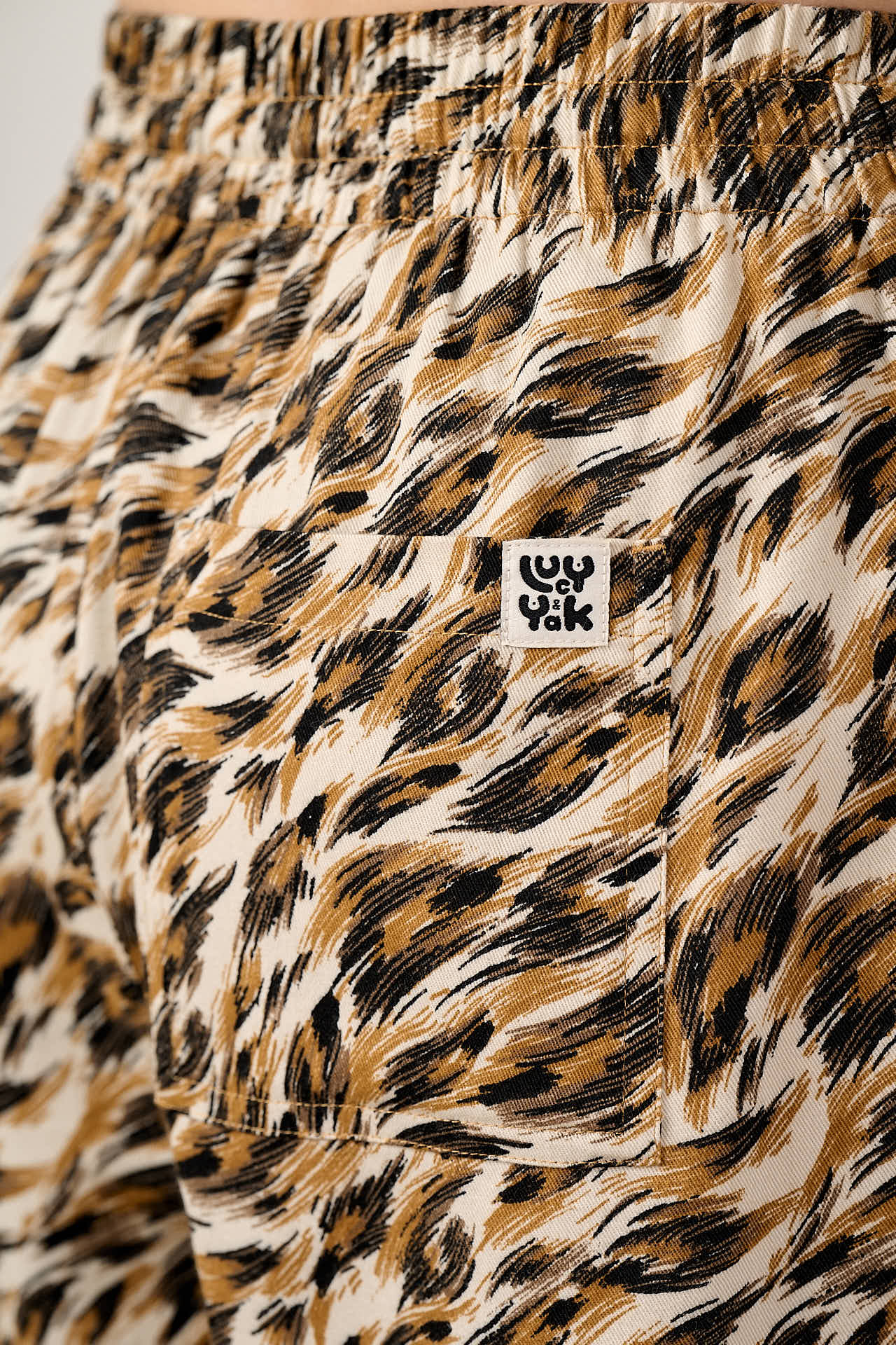 Chuck - Cotton Trousers in Leo Swirl - Image 3