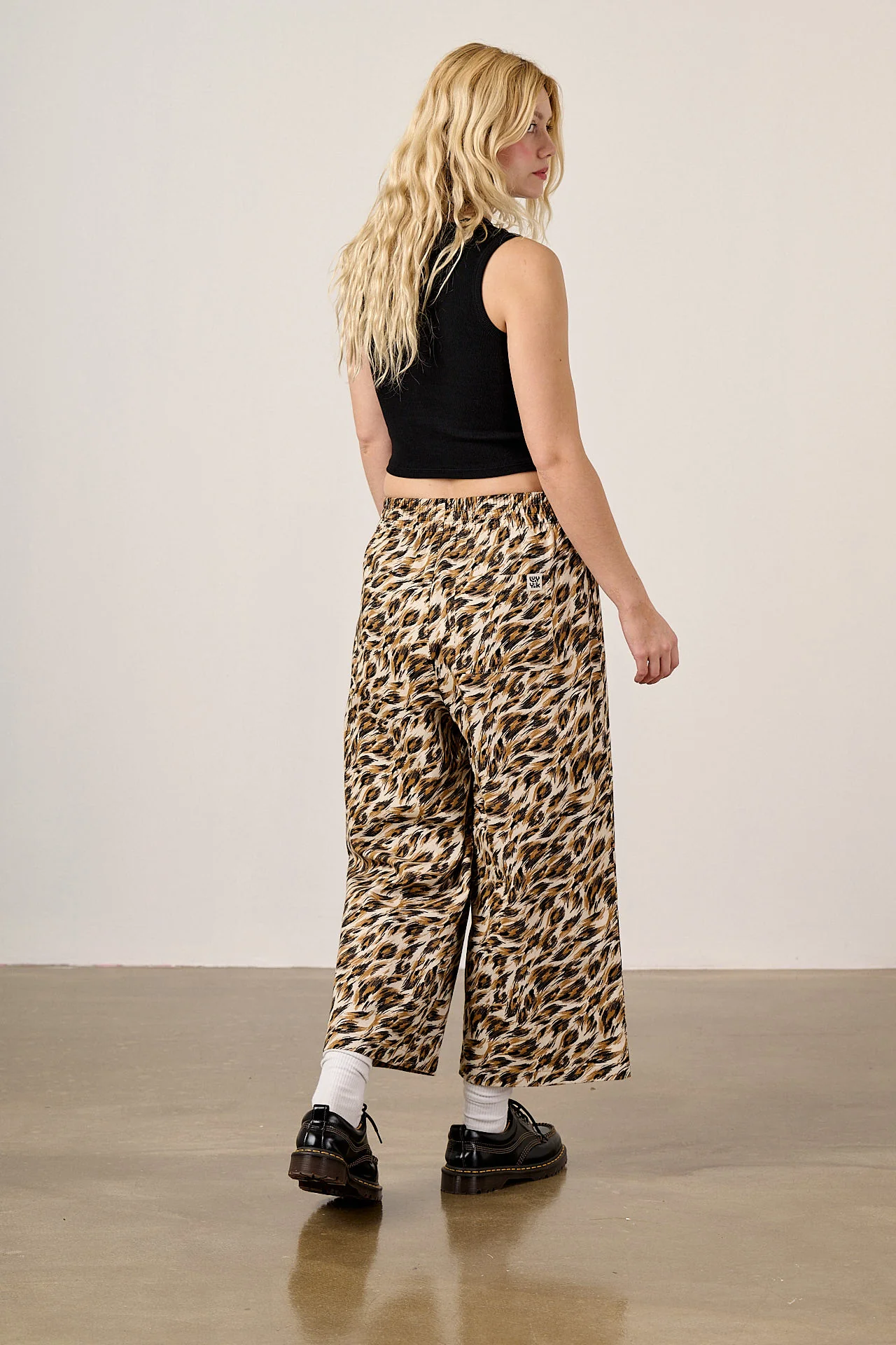Chuck - Cotton Trousers in Leo Swirl - Image 4