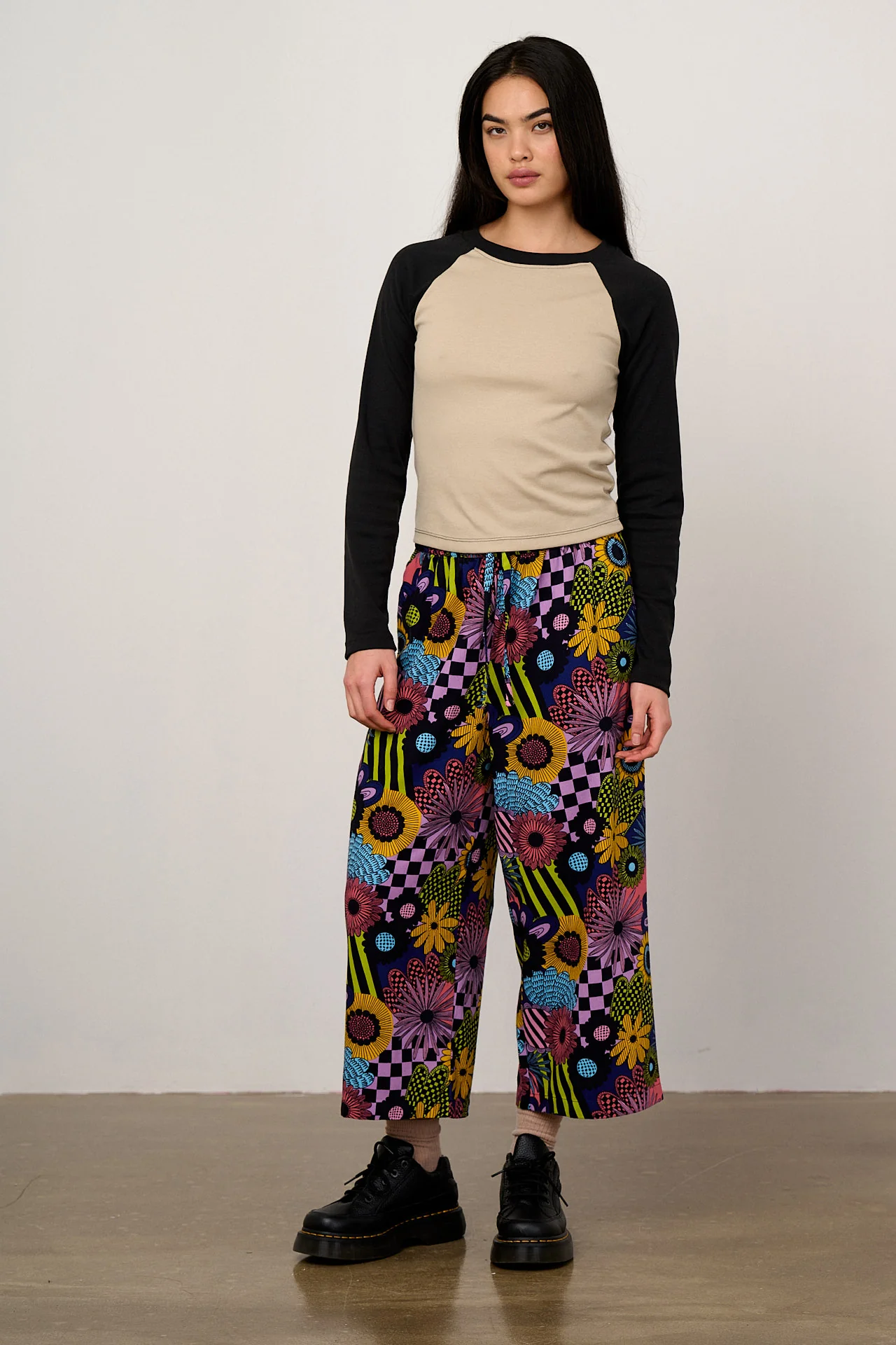 Chuck - Wide Leg Cotton Trousers in Dreams Over Reality - Image 5