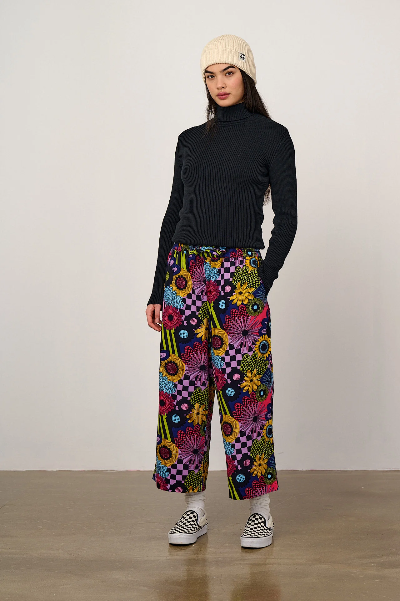Chuck - Wide Leg Cotton Trousers in Dreams Over Reality - Image 6