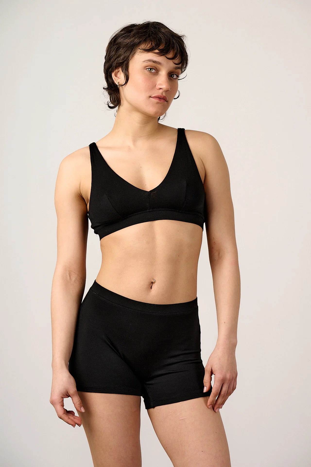 Clover - Viscose Bralette in Black - Image 3
