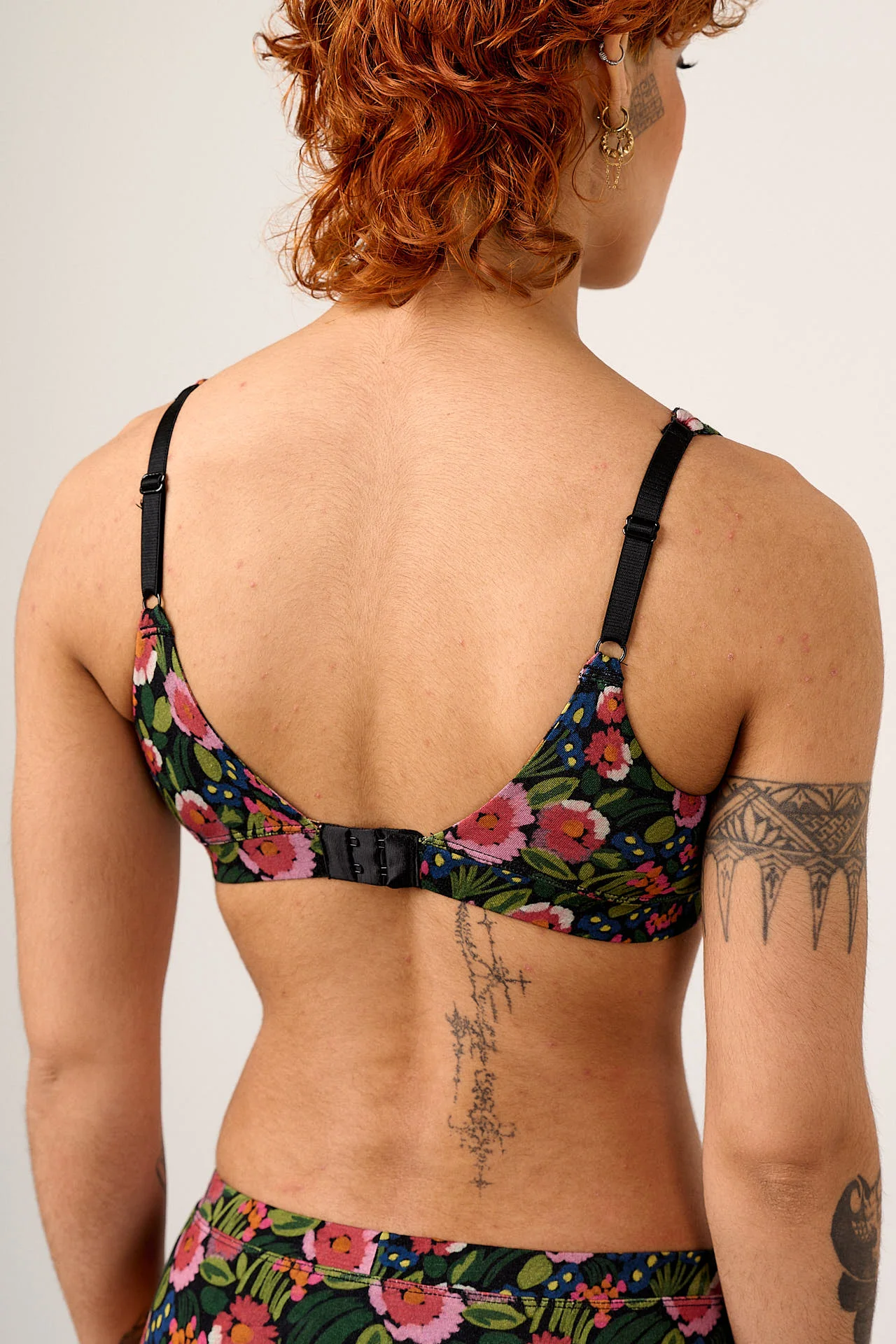 Clover - Viscose Bralette in Black Marie Print - Image 3