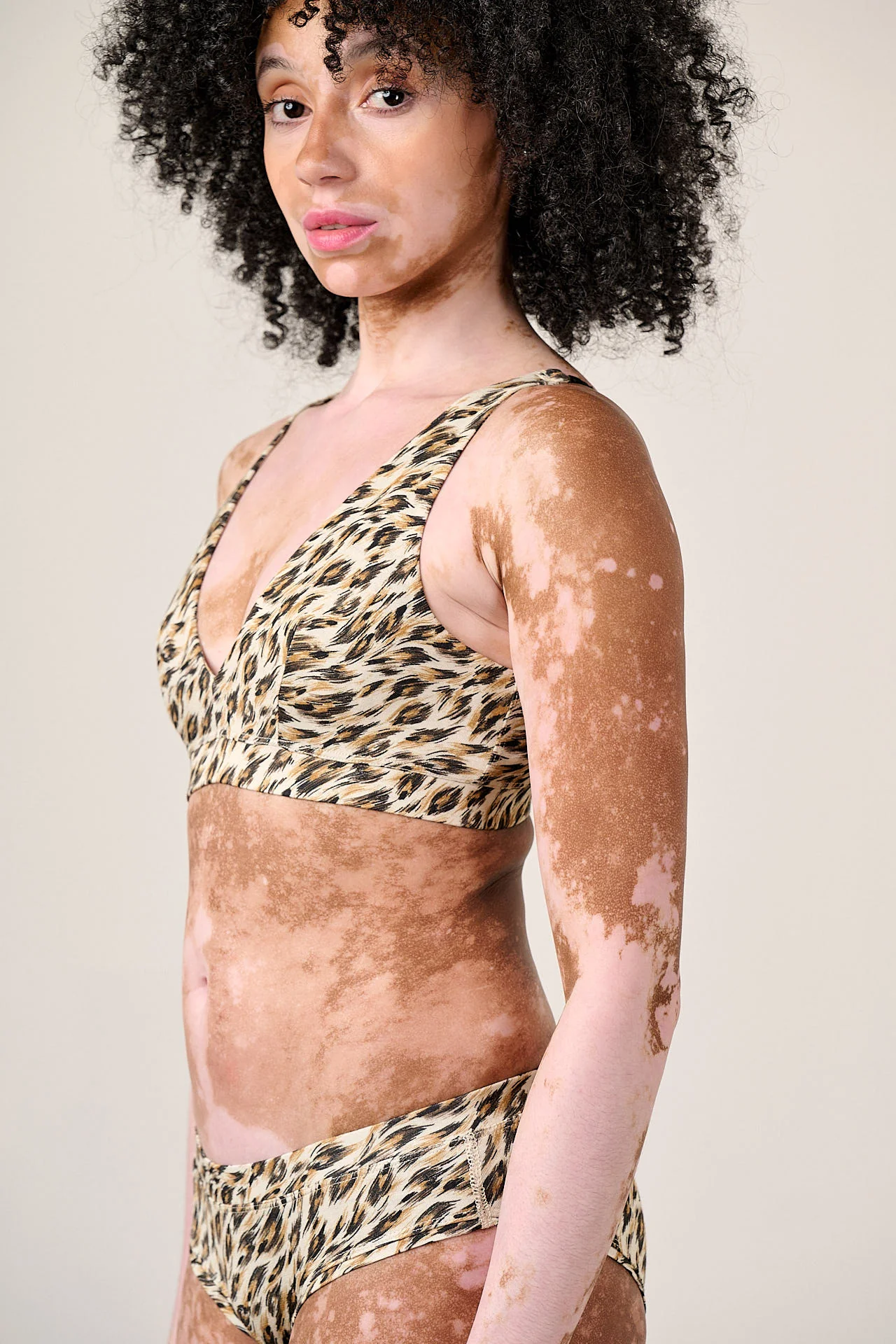 Clover - Viscose Bralette in Leo Swirl - Image 4