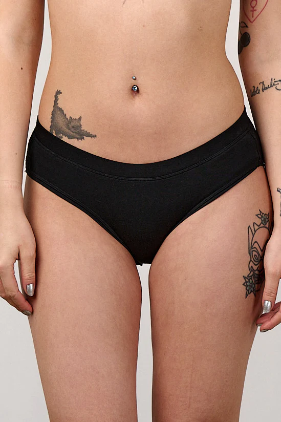 Collette - Viscose Brief in Black - Image 2