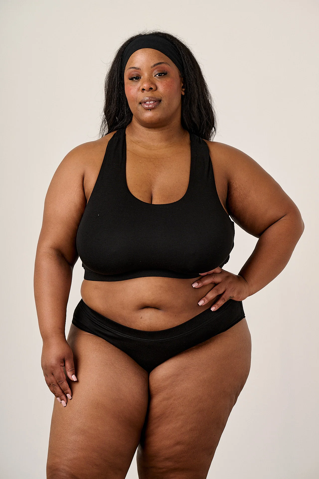 Collette - Viscose Brief in Black - Image 3