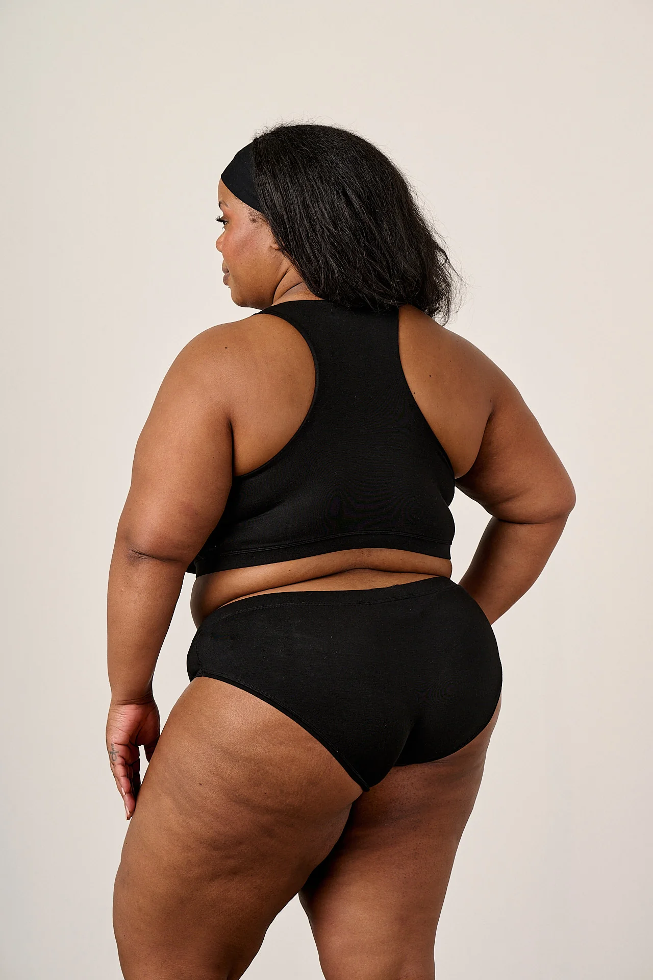 Collette - Viscose Brief in Black - Image 4