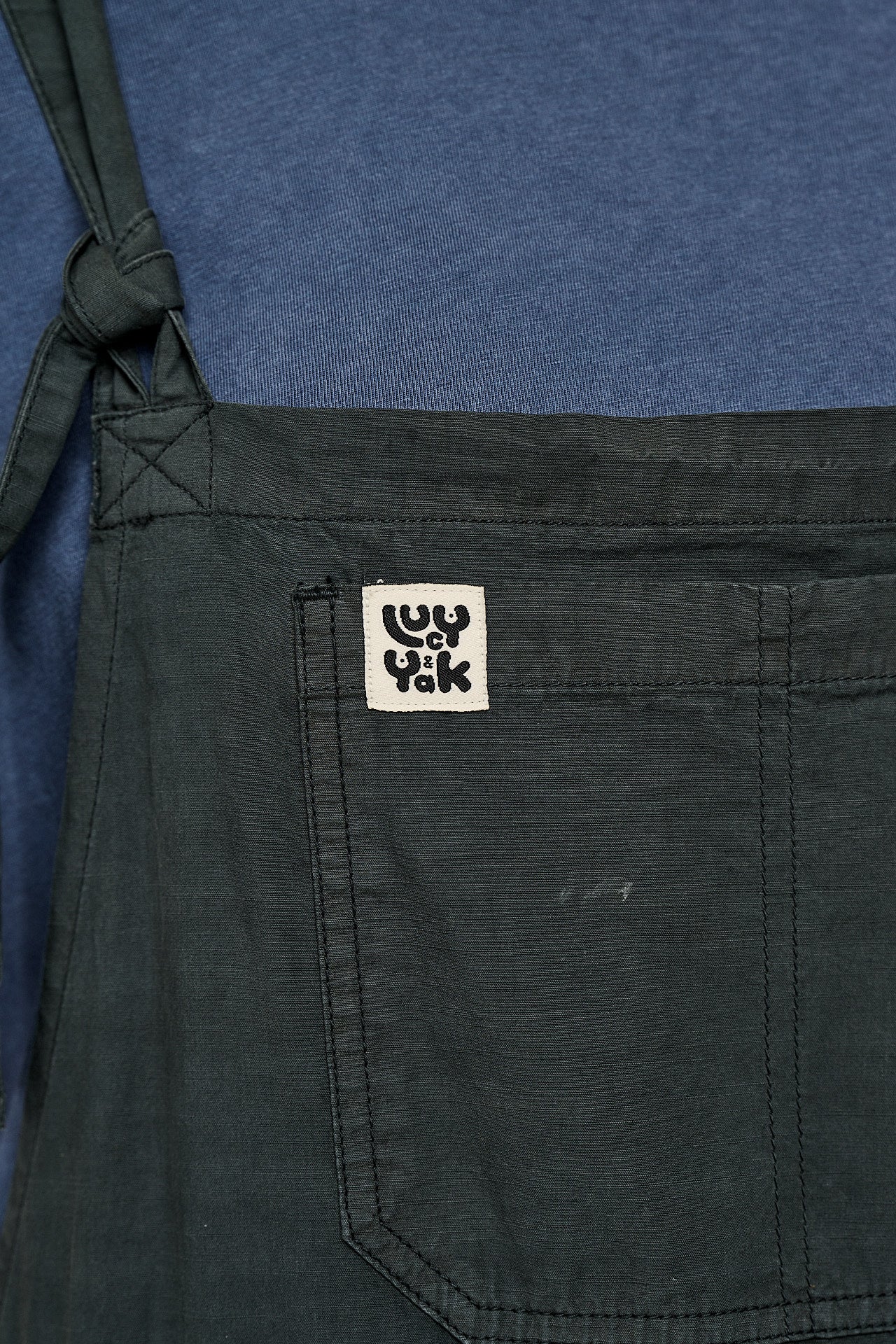Colorado - Cotton Cargo Dungarees in Midnight Black - Image 2