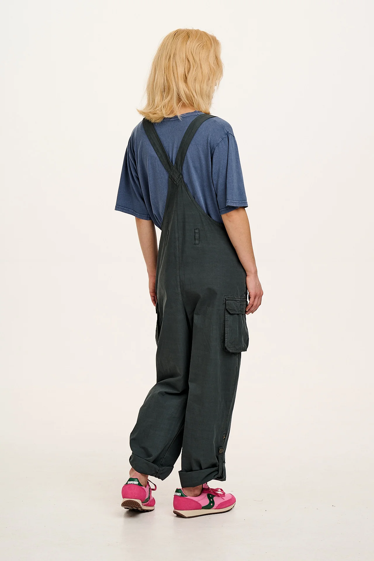 Colorado - Cotton Cargo Dungarees in Midnight Black - Image 7