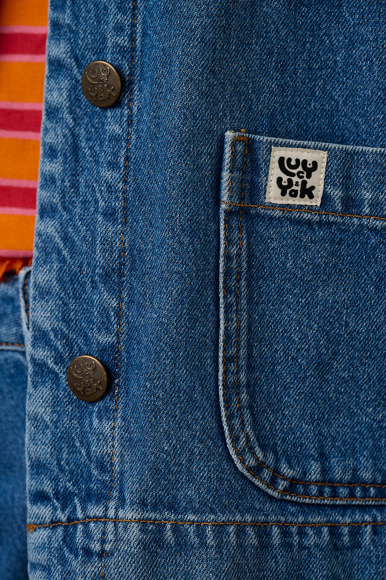 Connie - Denim Jacket in Mid Wash Blue - Image 4