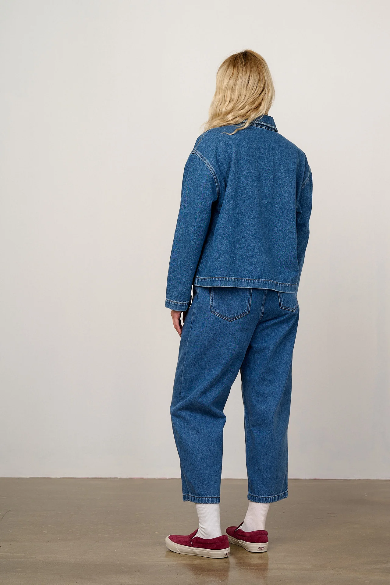 Connie - Denim Jacket in Mid Wash Blue - Image 6